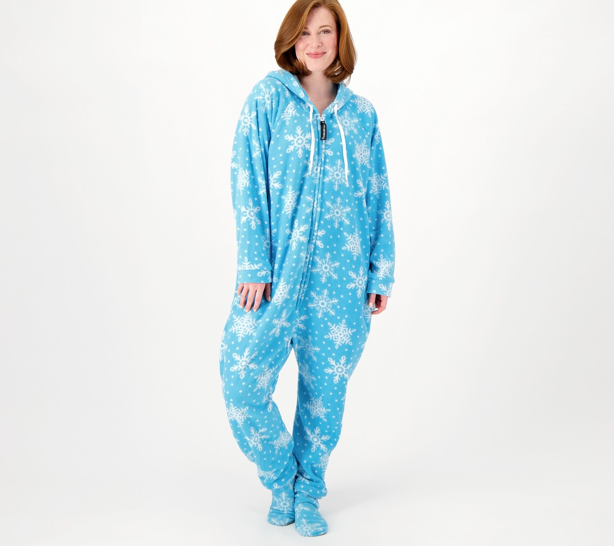 Forever Lazy Fleece Unisex Onesie with Pocket, Hood & Removable Feet 