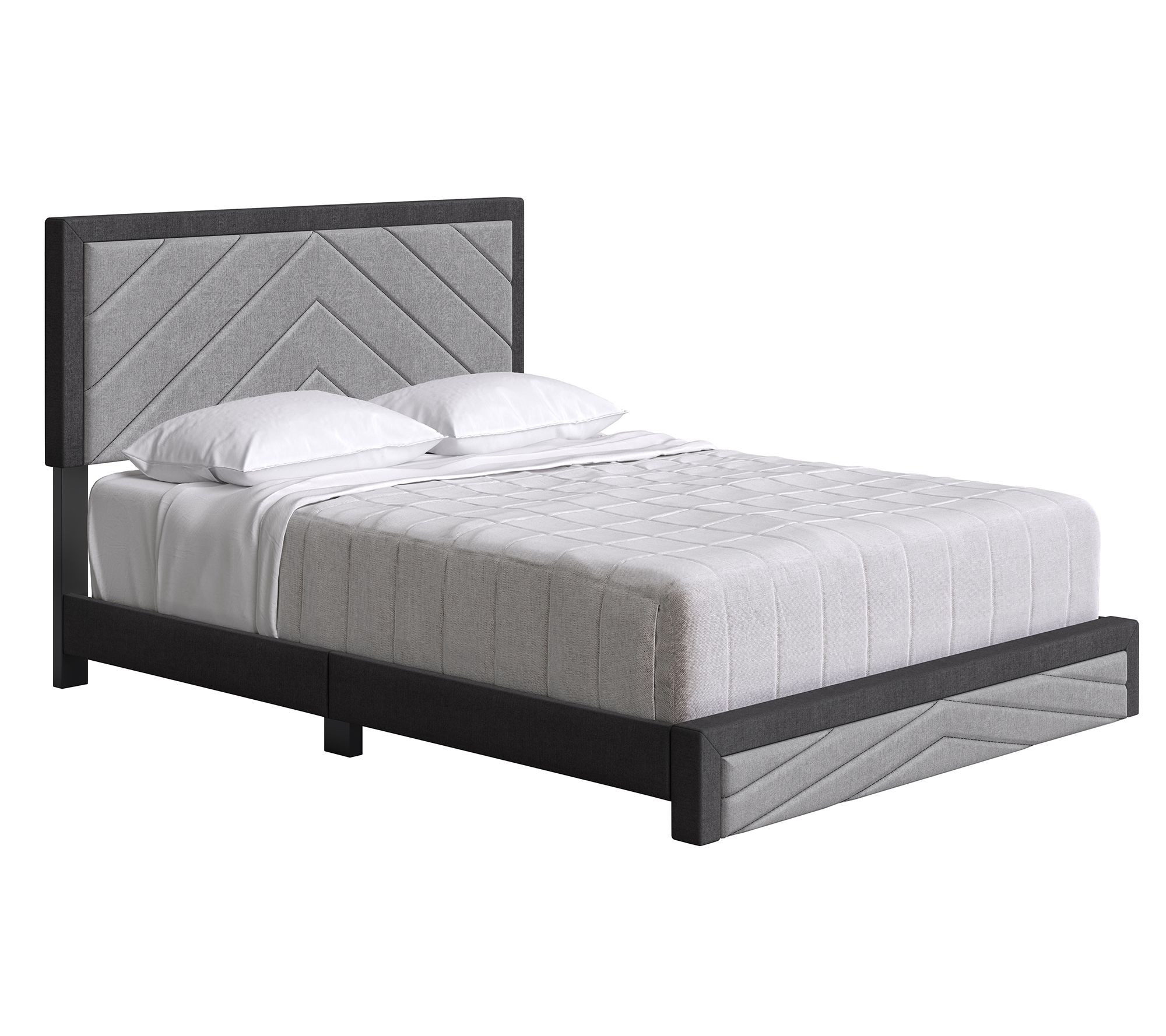 Boyd Barcelona 14 Slat Upholstered Platform Bed, queen