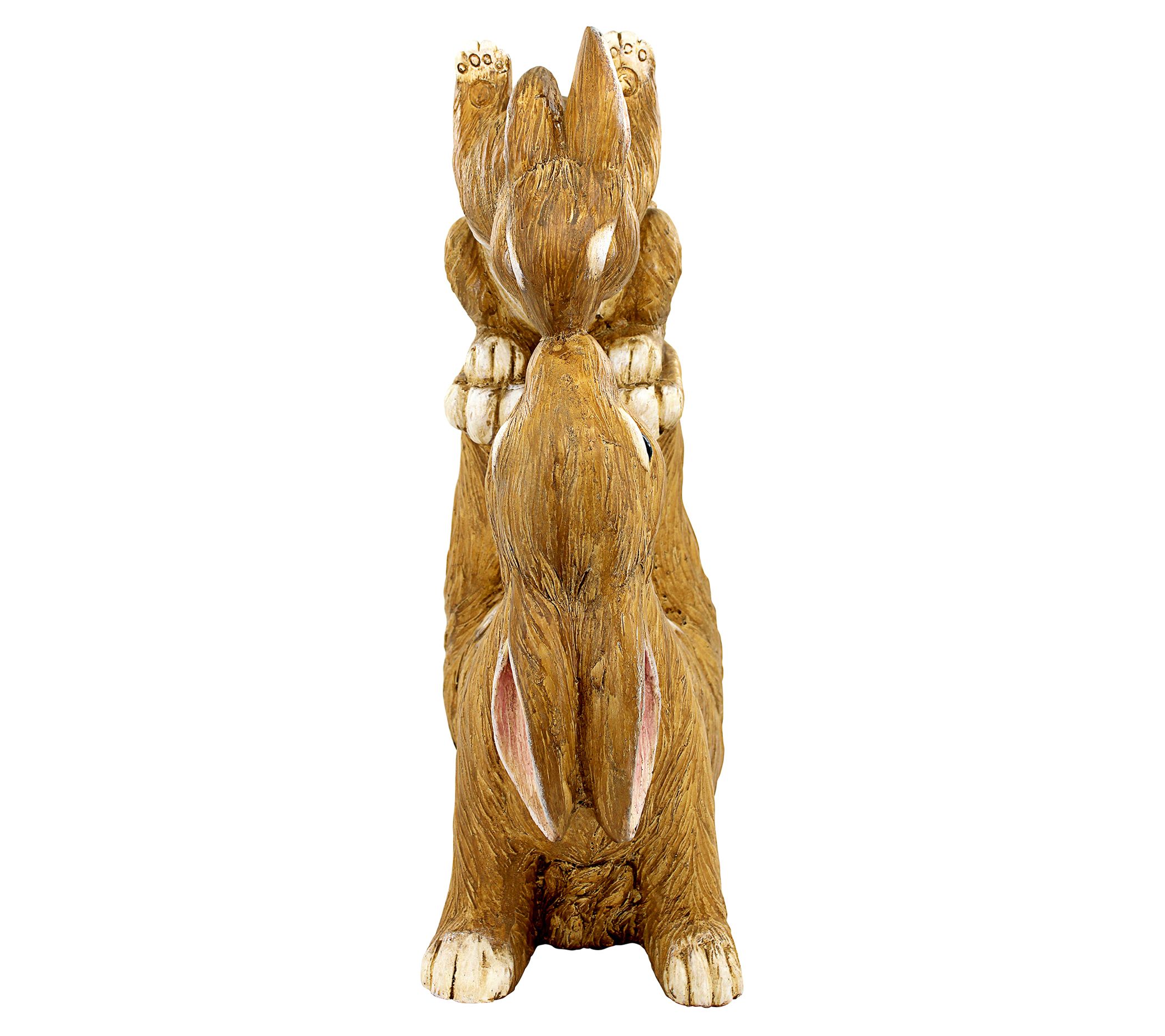 Design Toscano Balancing Bunny Love Garden Rabbits Statue - QVC.com