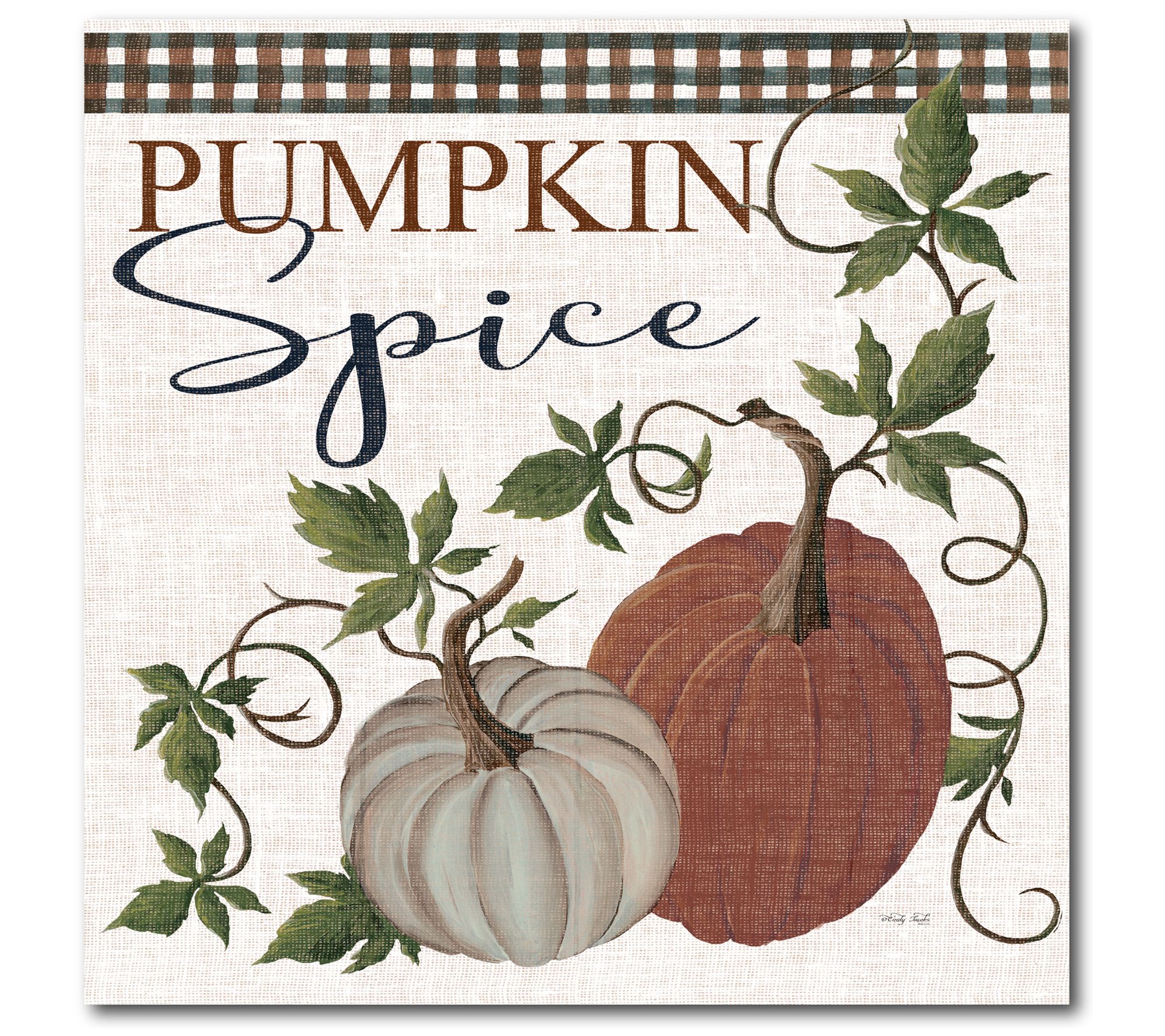 Courtside Market Pumpkin and spice 16x16 Canvas Wall Art
