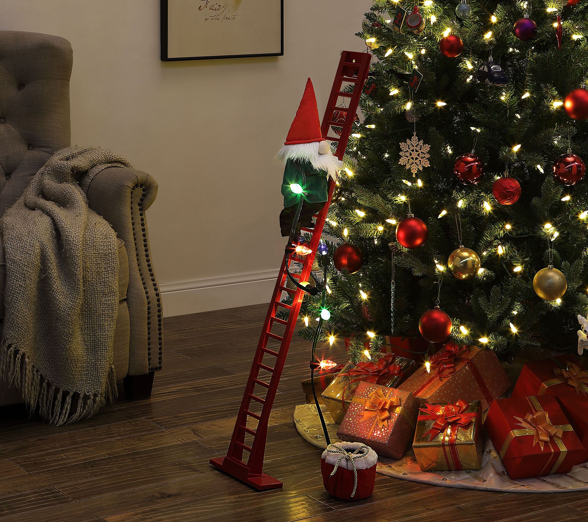 Mr. Christmas Plush Super Climbing Elf