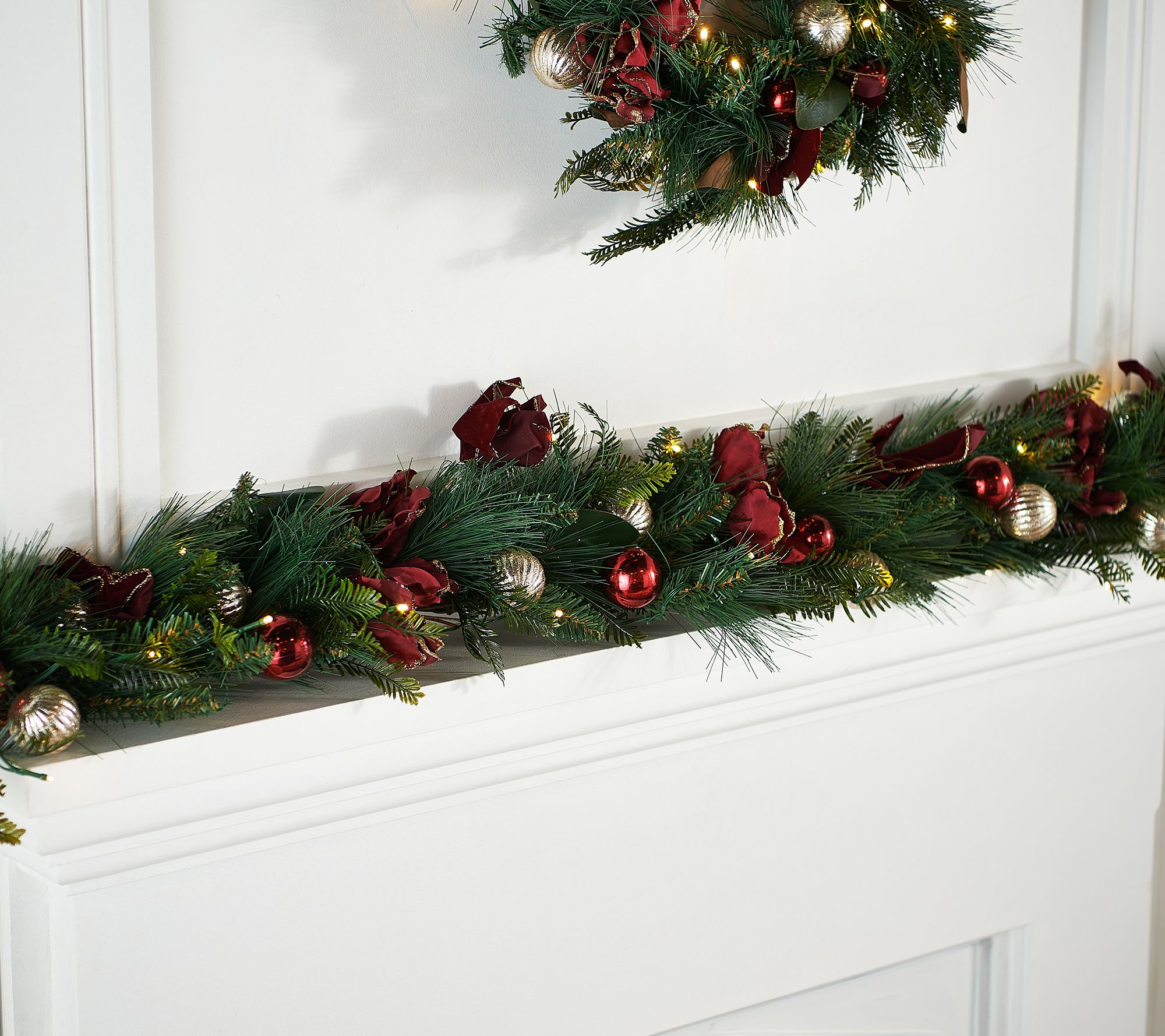 Simply Stunning 9\' Luxe Decorator LED Garland by Janine Graff
