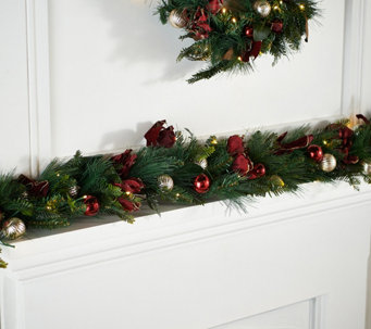 Simply Stunning 9' Luxe Decorator LED Garland by Janine Graff