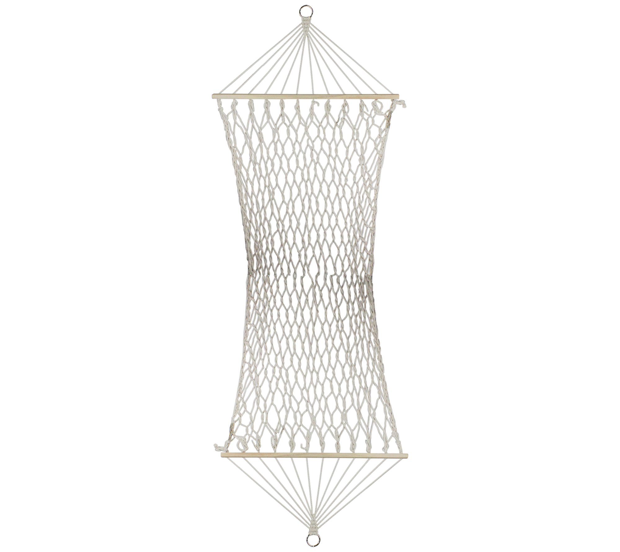 Northlight 78" x 31" Natural Macrame Hammock wih Bars