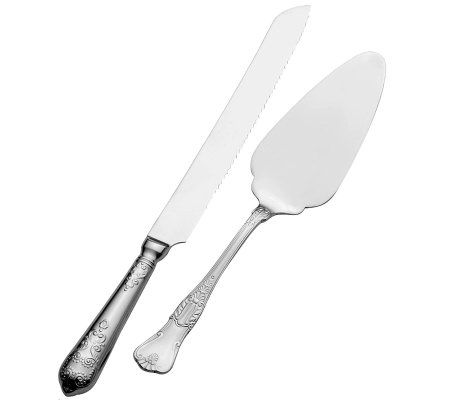 Wallace Hotel 18/10 Stainless Steel Pie & CakeKnife Set - QVC.com