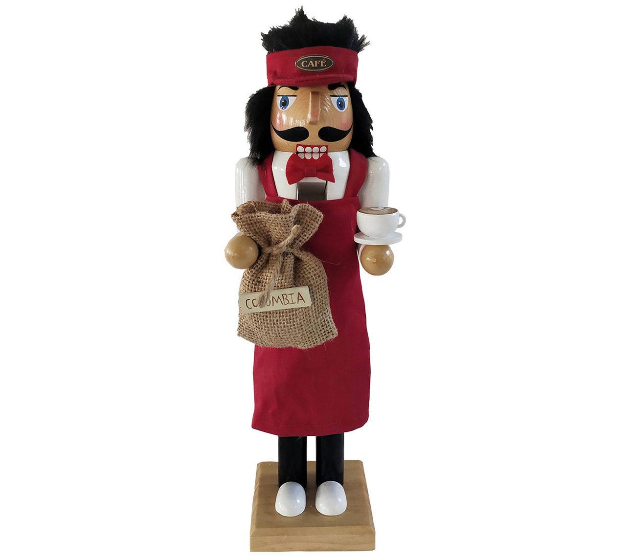 14" Barista Nutcracker by Santa's Workshop
