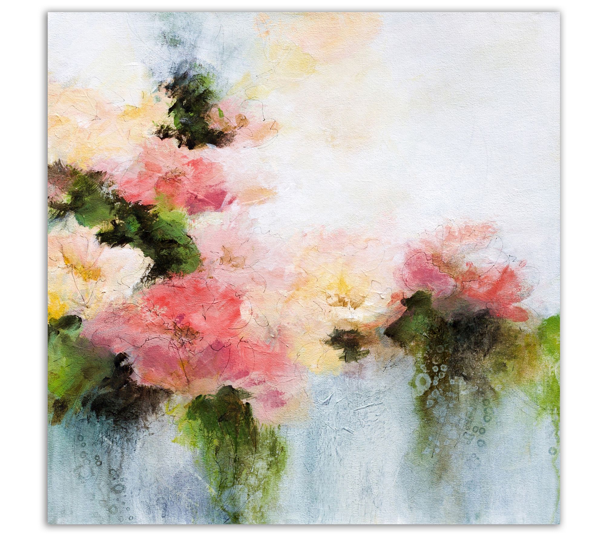 Courtside Market Welcome Home Flower 24x24 Canvas Wall Art