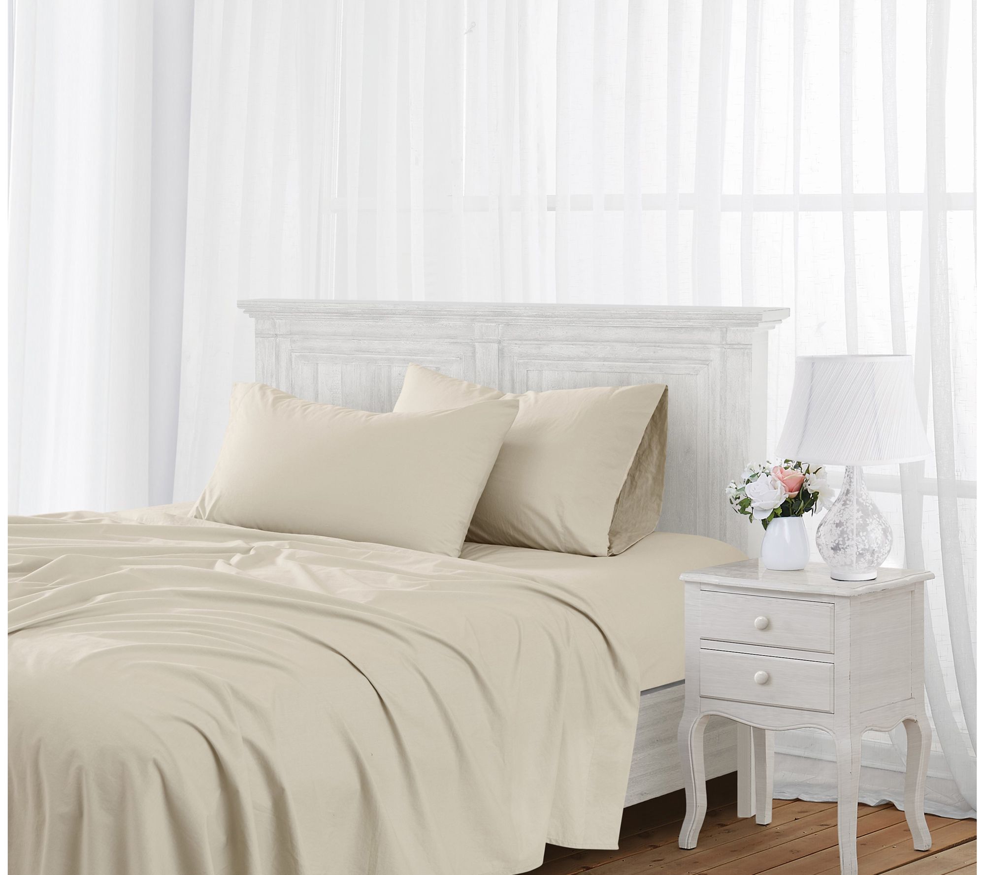 The Farmhouse by Rachel Ashwell Washed Cotton Full Sheet Set