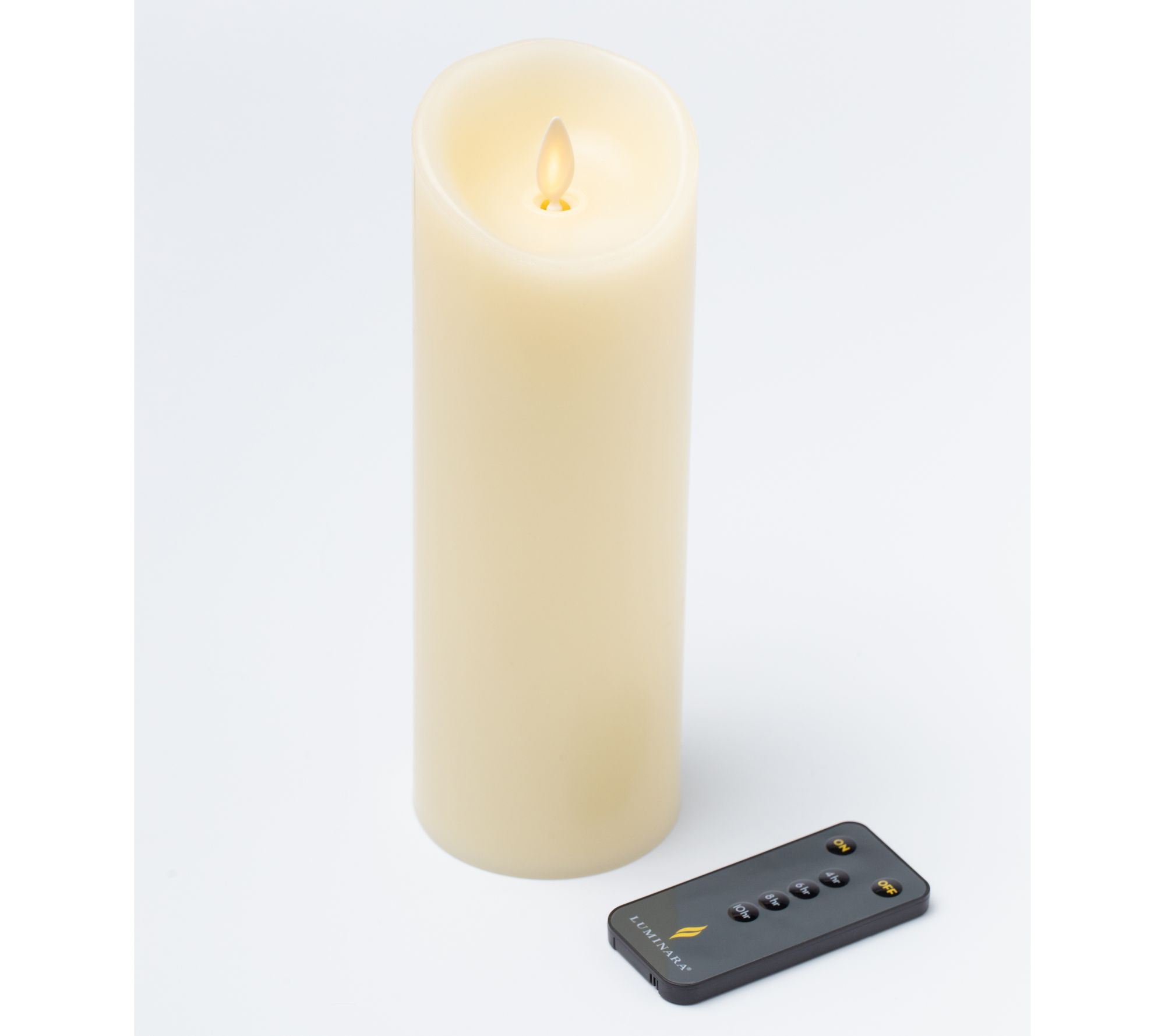 Luminara 8.5" Tall Unscented Flameless Candle with Remote
