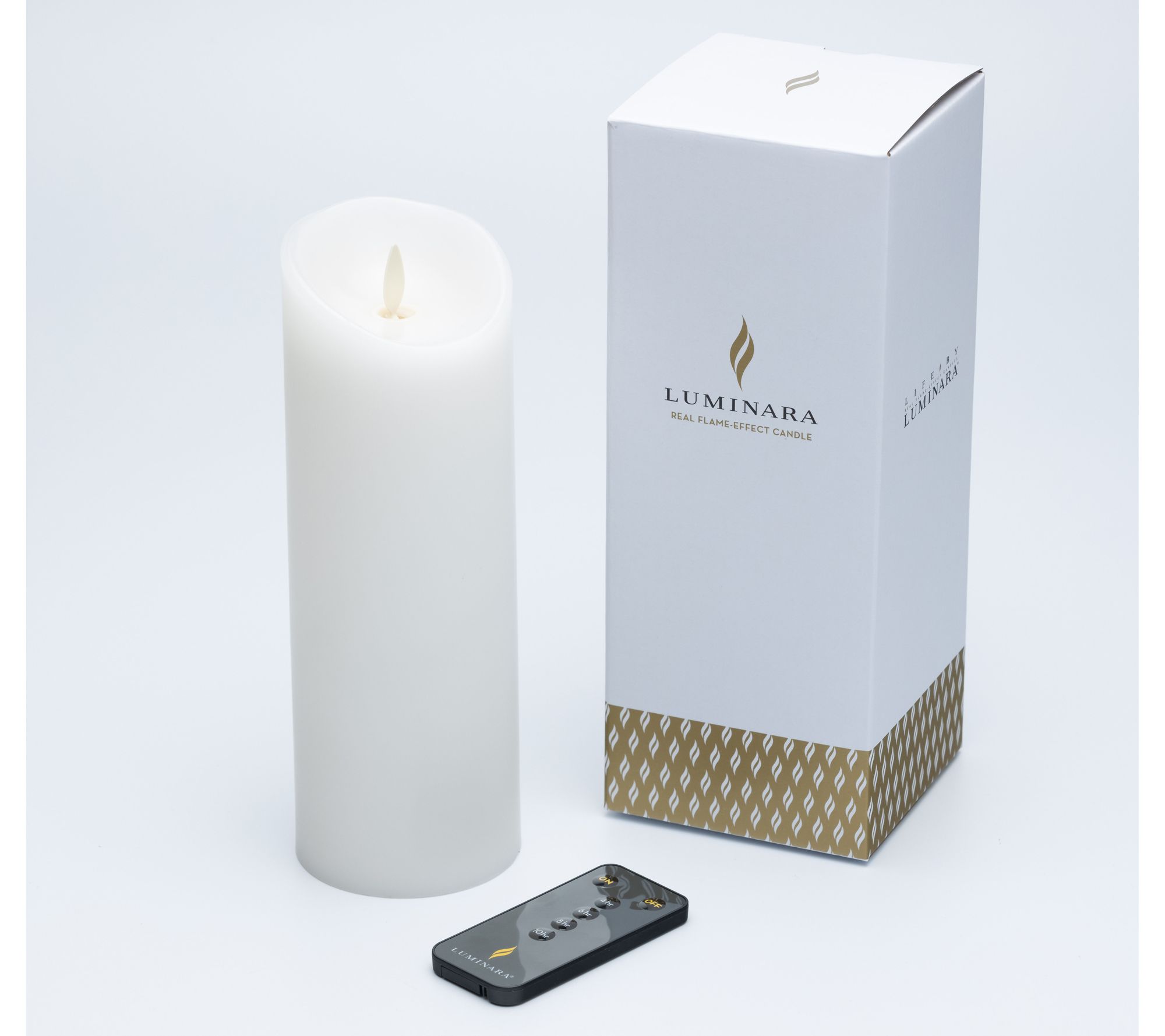 Luminara 8.5" Tall Unscented Flameless Candle with Remote