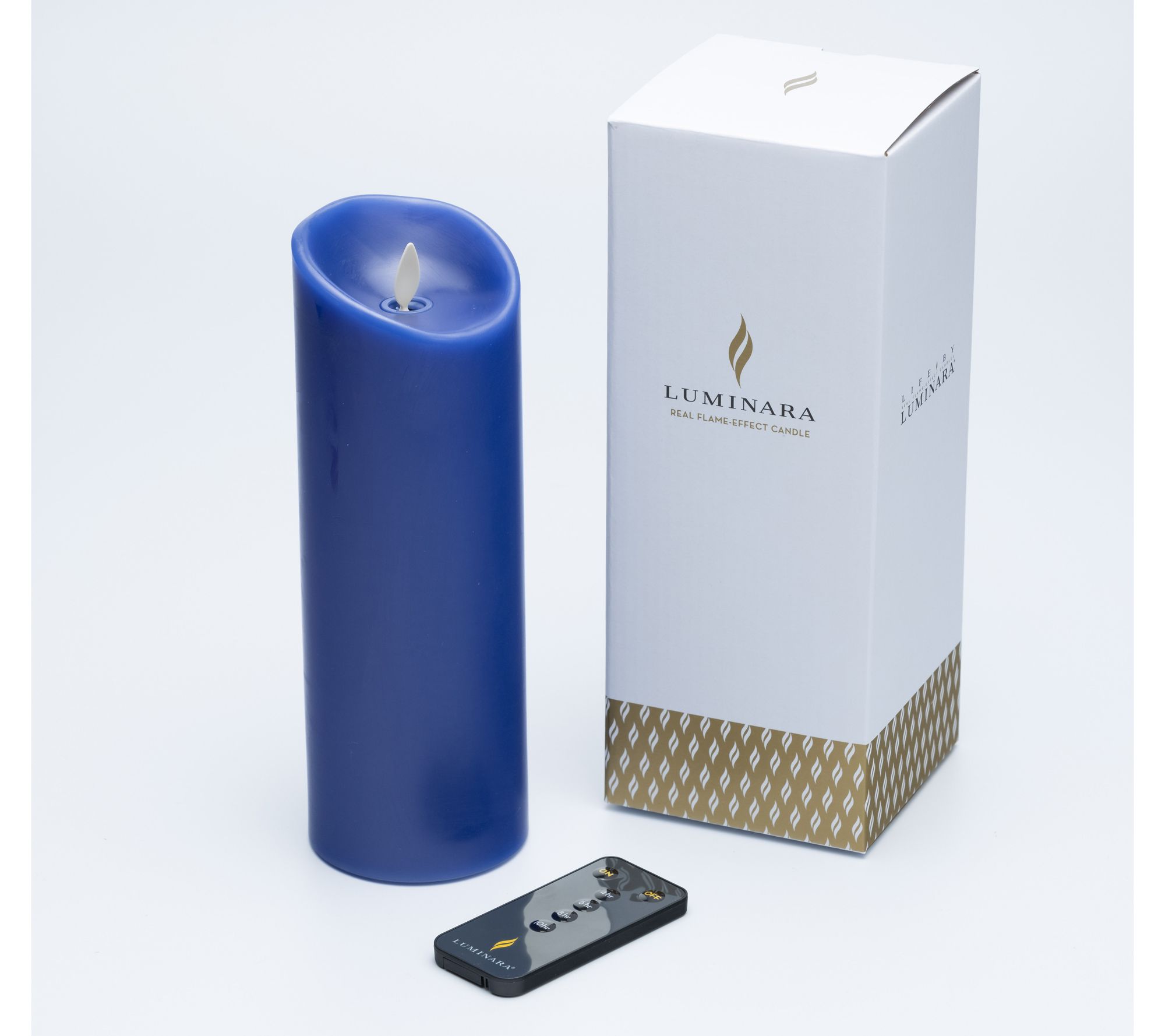 Luminara 8.5" Tall Unscented Flameless Candle with Remote