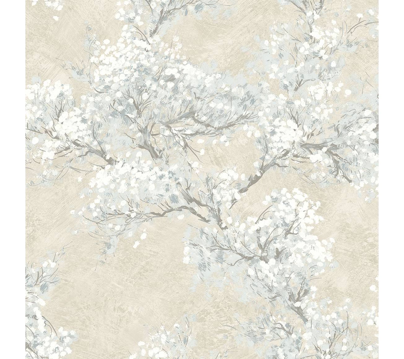 NextWall Cherry Blossom Grove Floral Peel and Stick Wallpaper