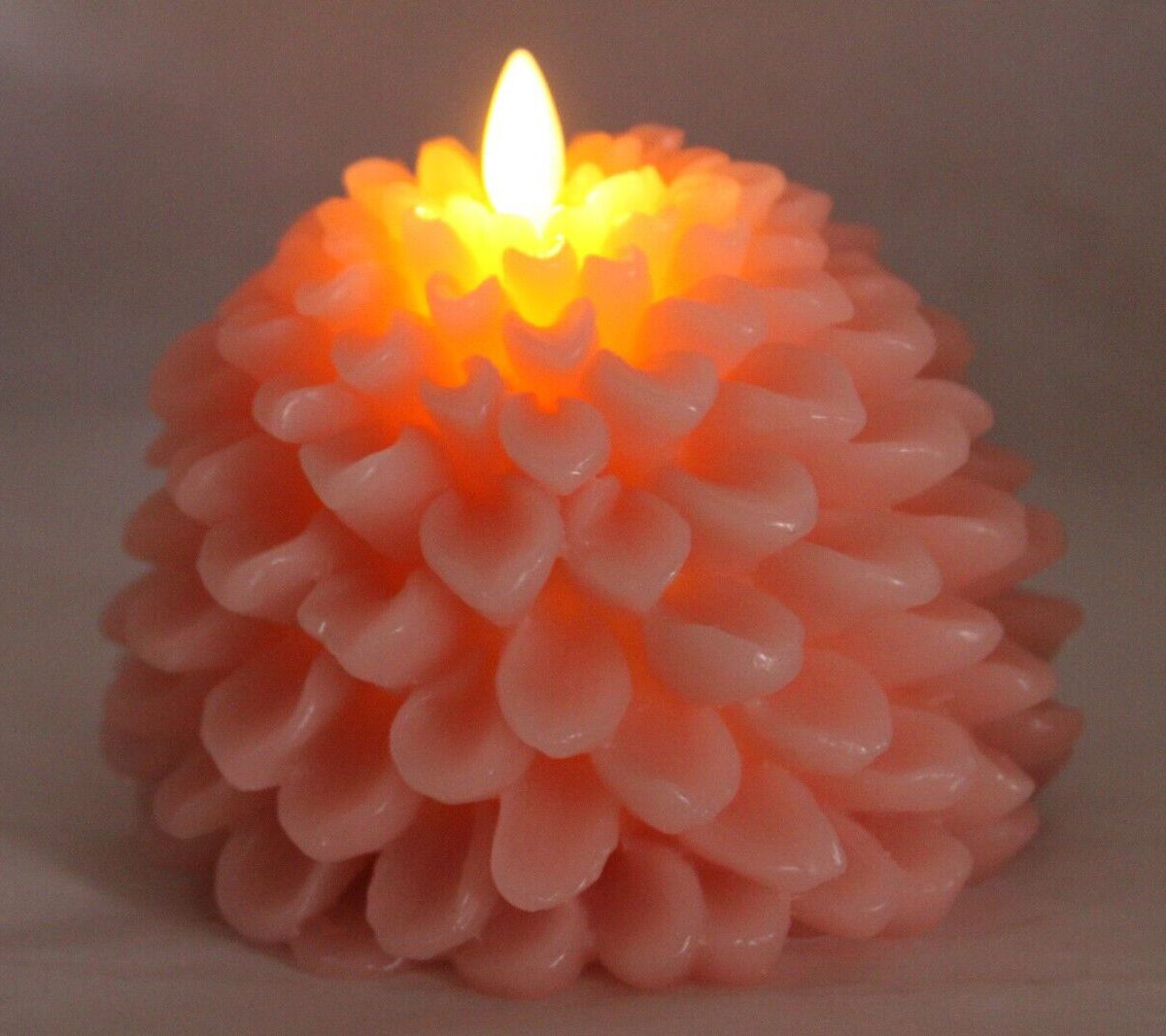 Luminara Dahlia Flower Figural Flameless Candle with Remote