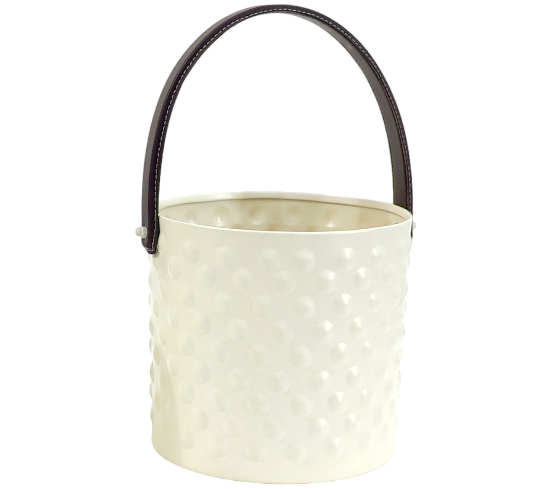 Young's Hobnail Cream Planter, Set of 2