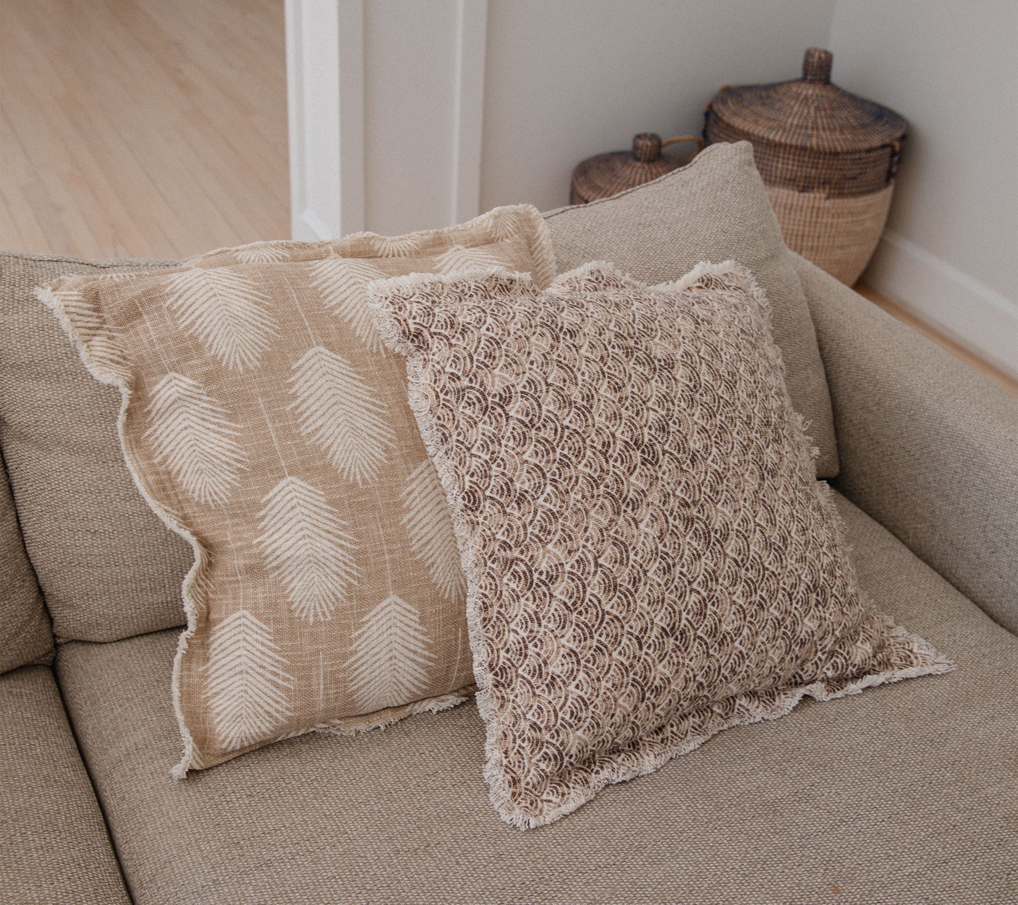 "As Is" Set of (2) 20" Coastal Printed Pillows by Lauren McBride