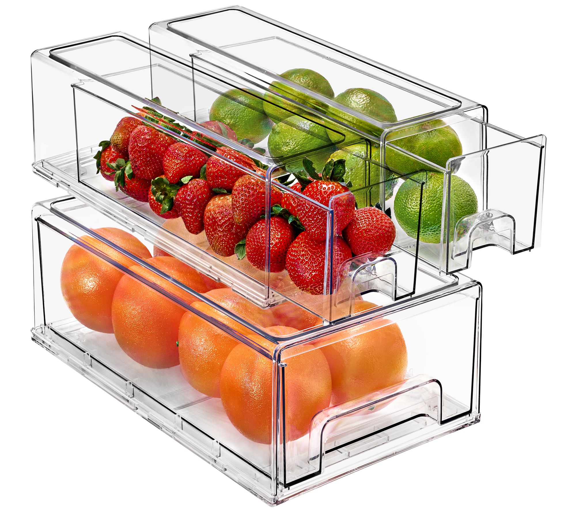 Sorbus 3 Piece Fridge Drawers (1 Medium, 2 Small)