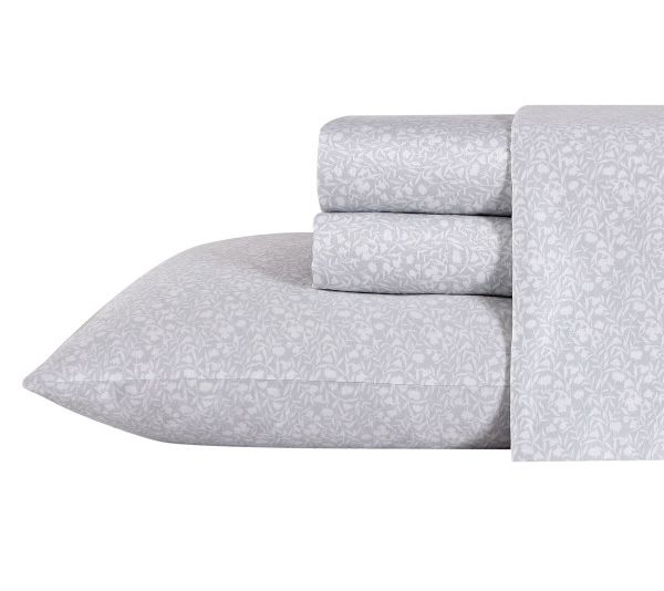 Laura Ashley Winnie Cotton 4-Piece Sheet Set-Qu een