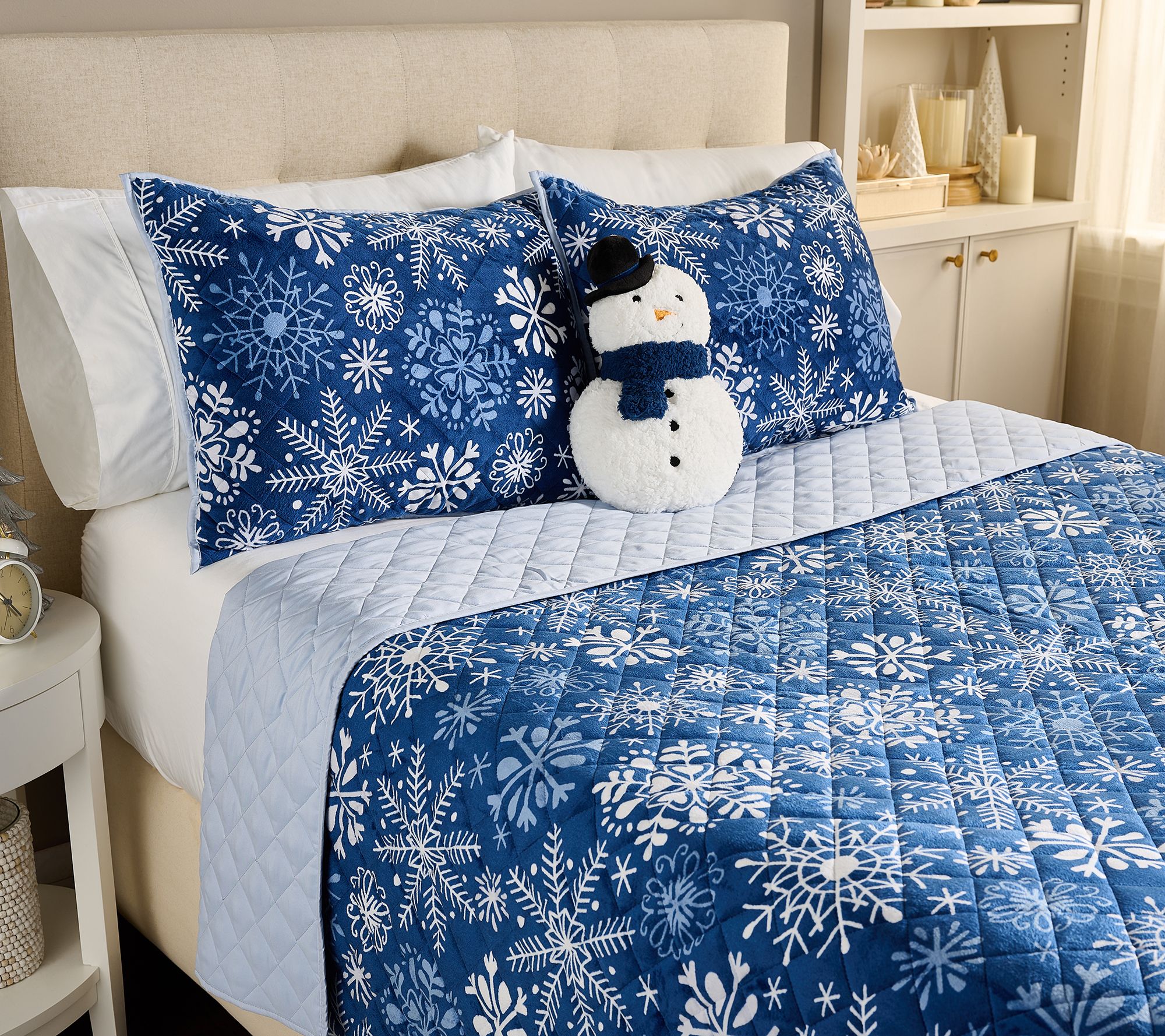 "As Is" Home Reflections Holiday Printed Bed in a Bag- King