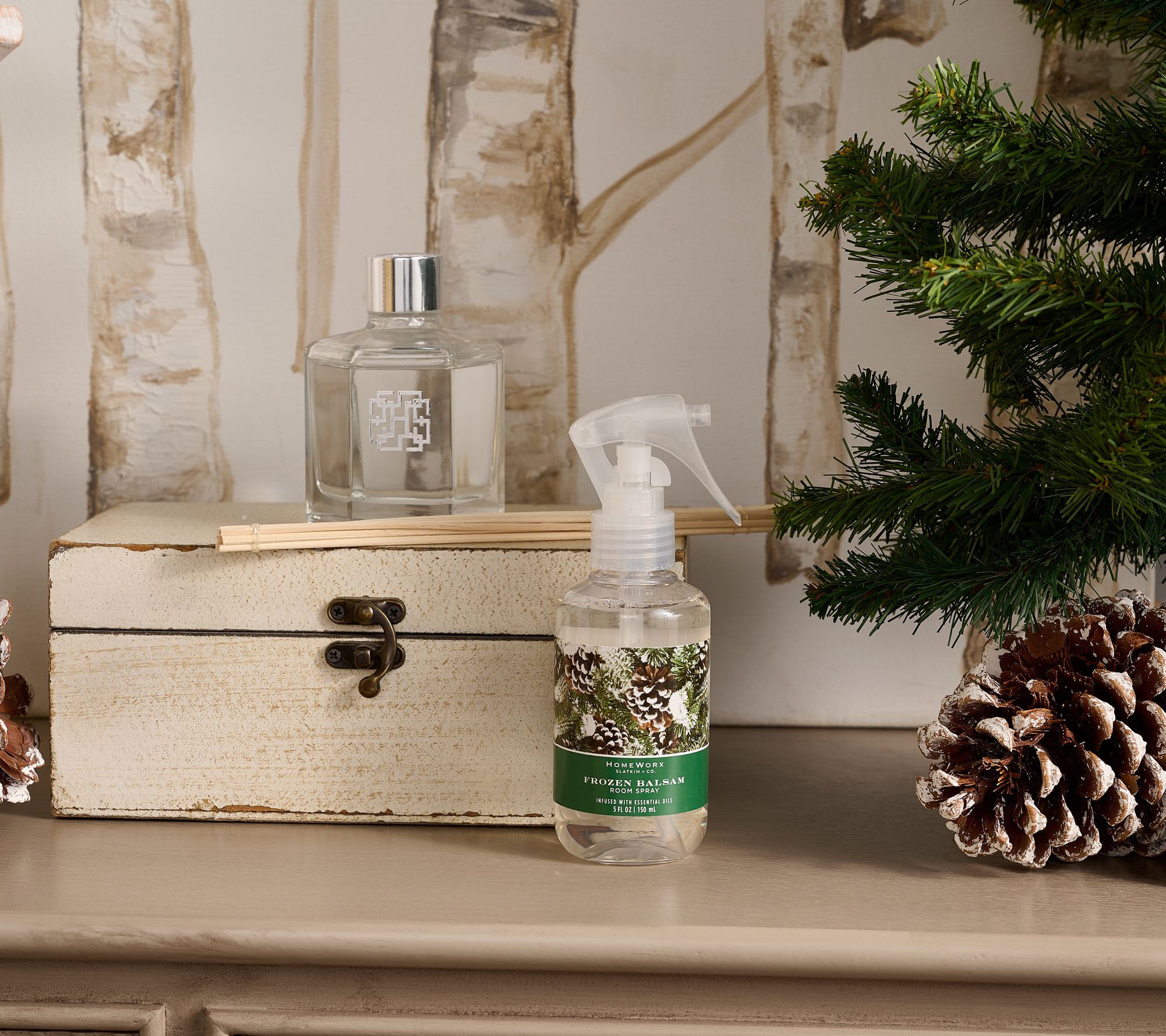 "As Is" HomeWorx by Slatkin + Co. Holiday Reed Diffuser Set