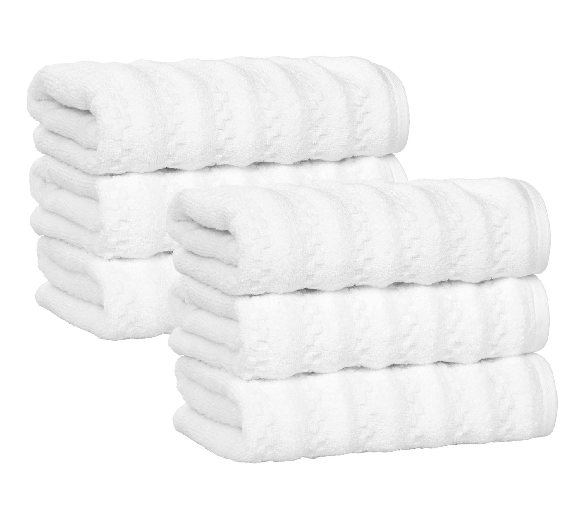 Superior 6 Piece Zuma Zero Twist Cotton Soft Hand Towel Set