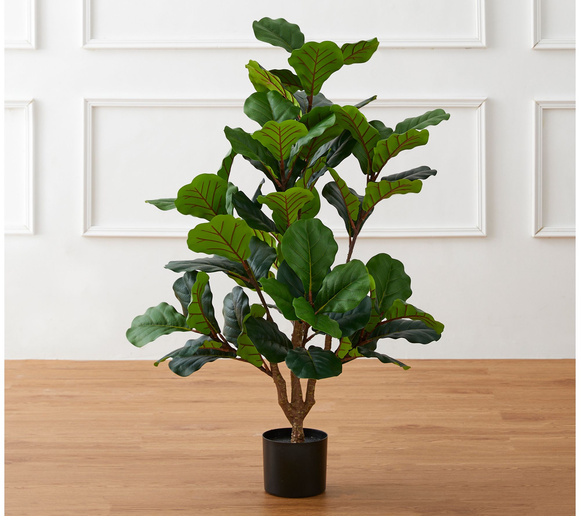 Glitzhome 3.5ft Faux Fiddle Leaf Fig Tree In Pot