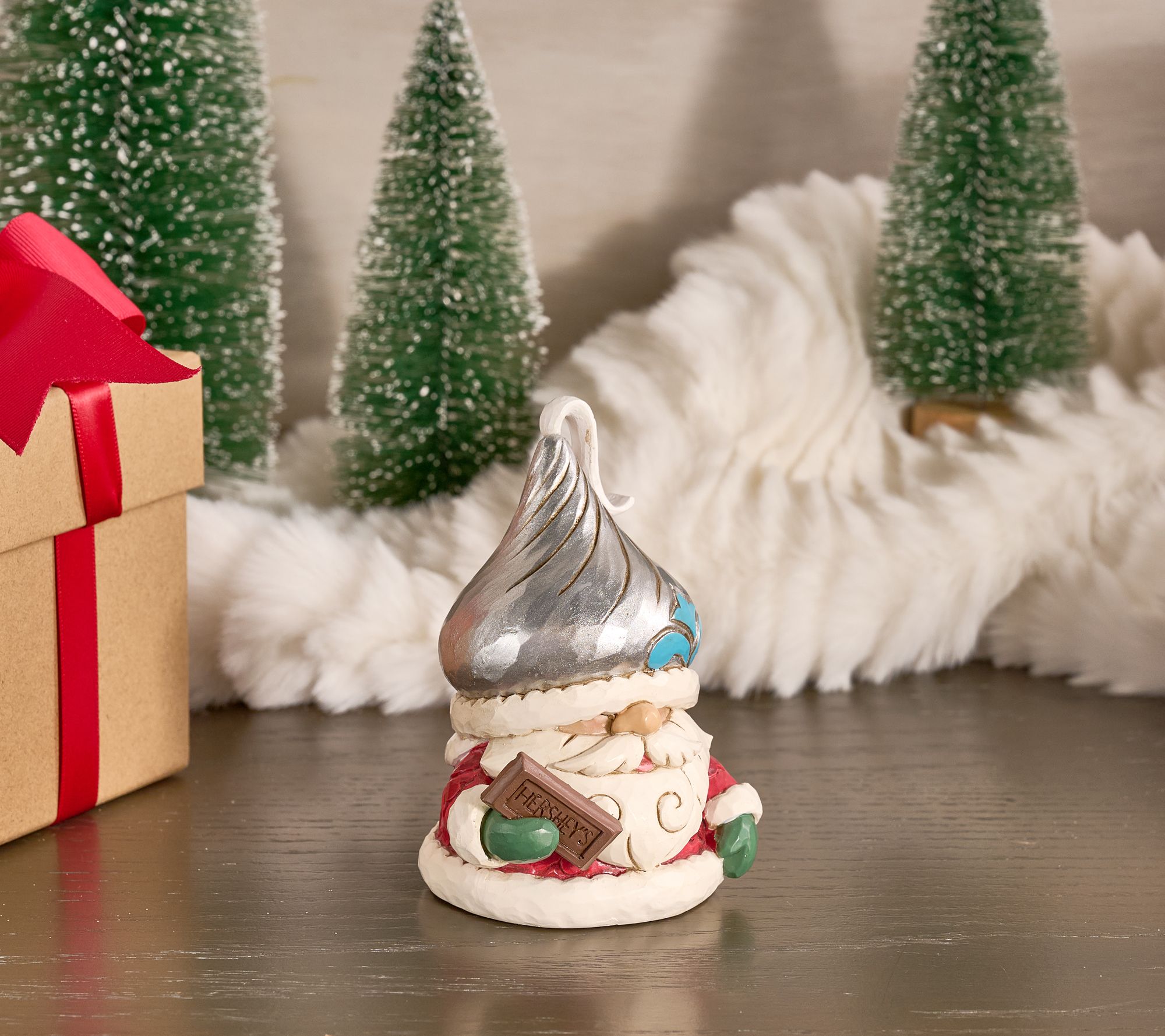 Jim Shore Mini Gnome with Hershey Kiss Hat - QVC.com