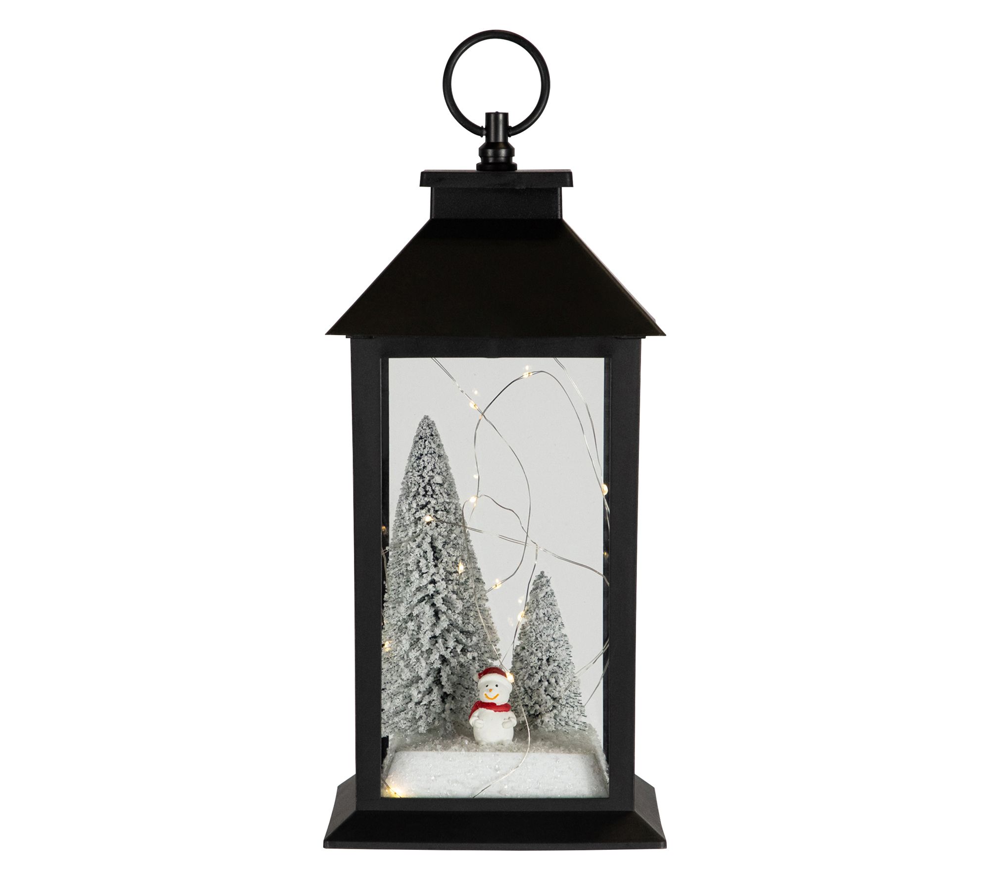 Northlight 11" LED Snowman Winter Scene Christmas Lantern