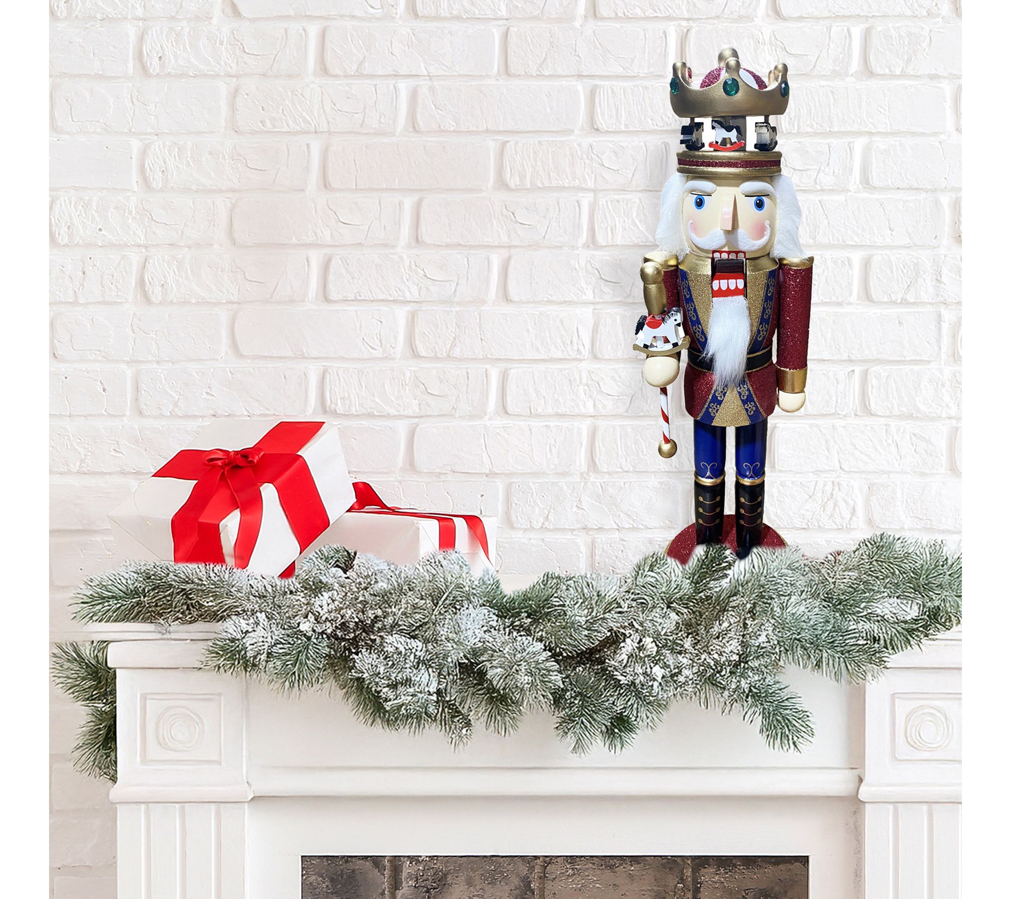 Santa's Workshop 14" Merry-Go-Round Nutcracker