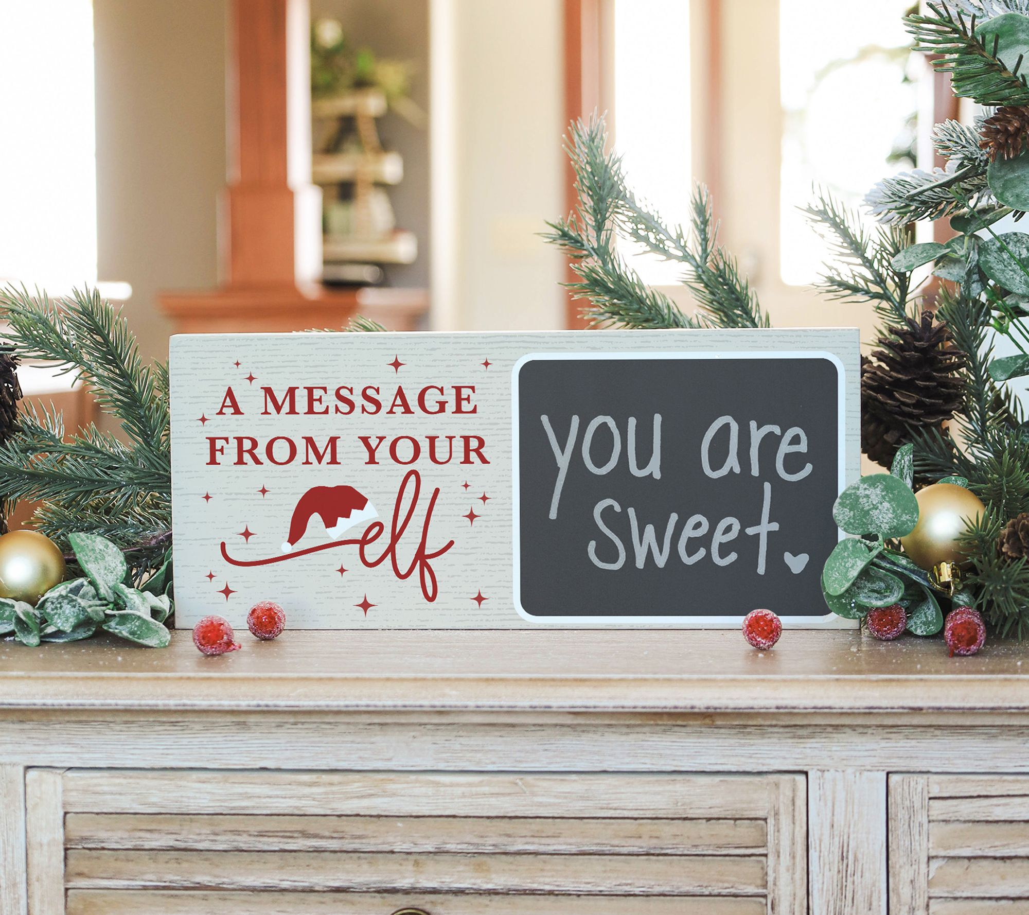 Sincere Surroundings 12" Message From Elf ChalkTalk