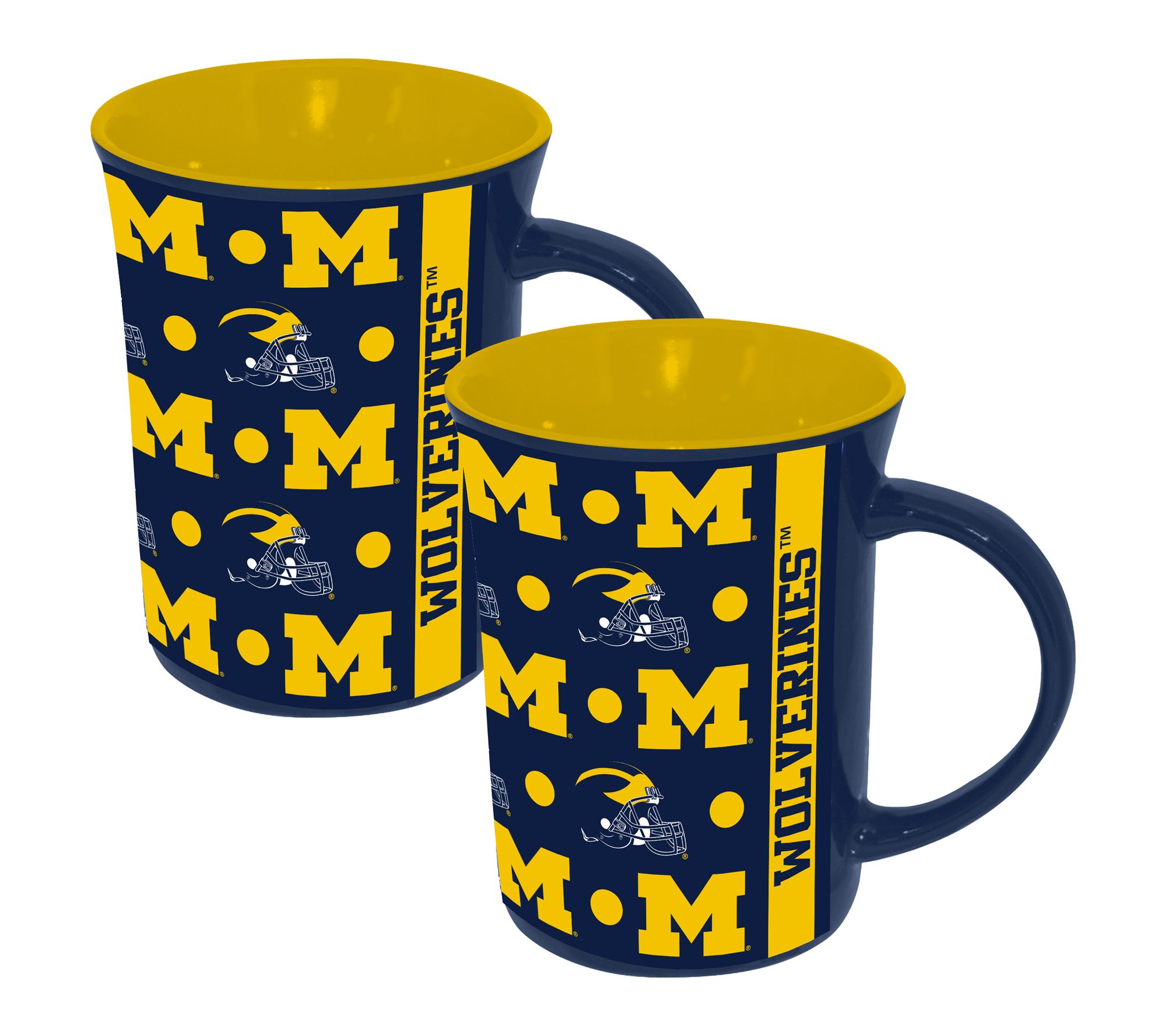 The Memory Company NCAA College 2pk 15oz Ceramic Line Up Mug