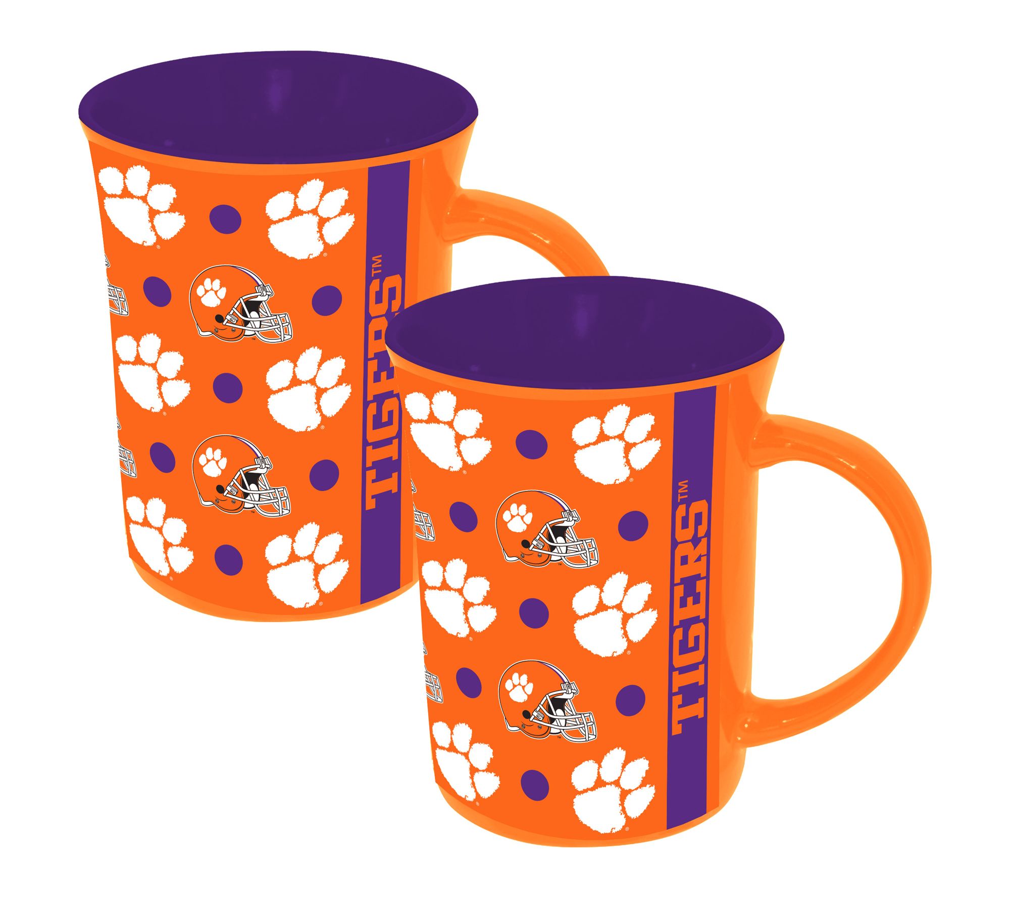 The Memory Company NCAA College 2pk 15oz Ceramic Line Up Mug