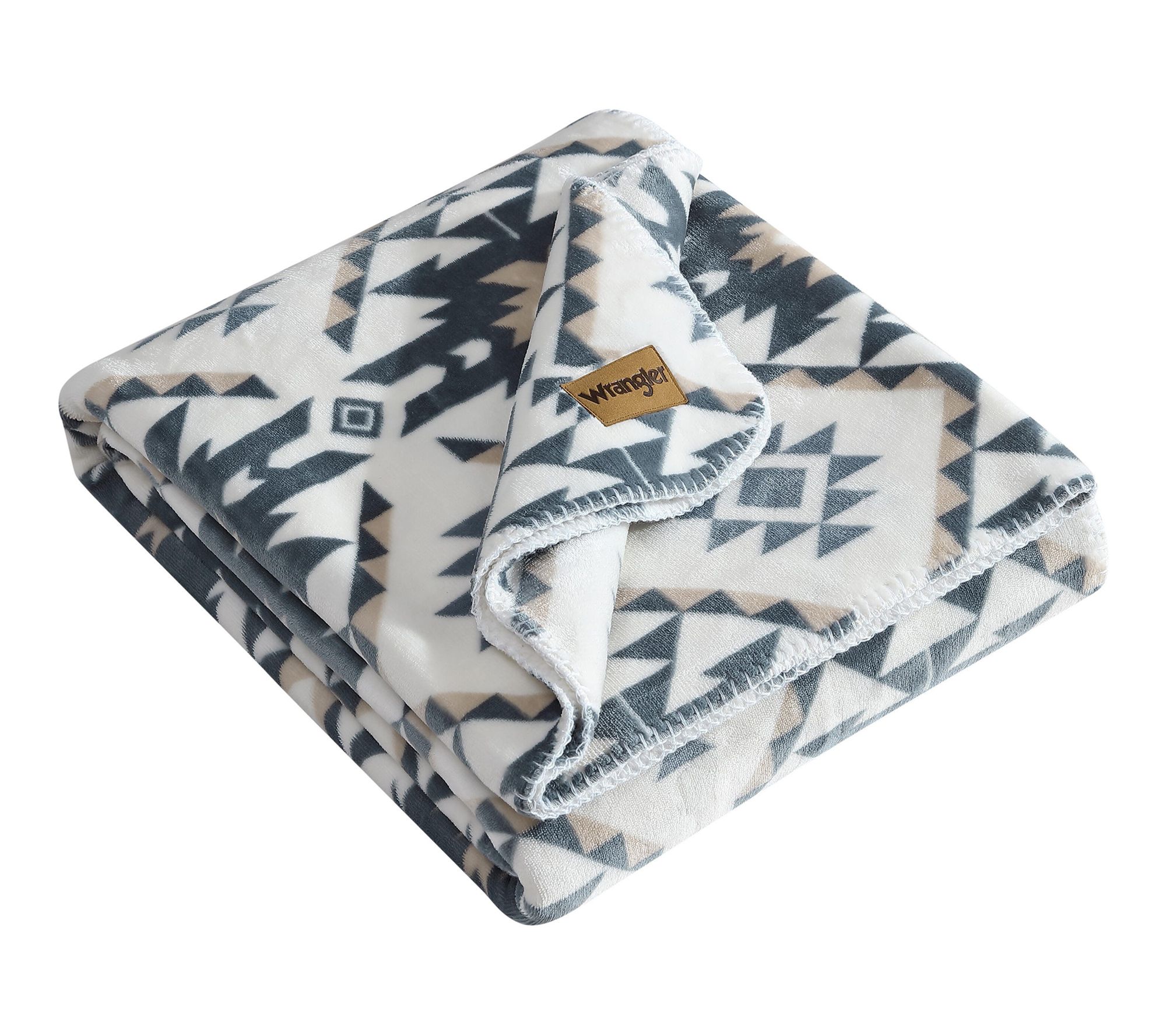 Wrangler Dakota Reversible Grey Twin Blanket