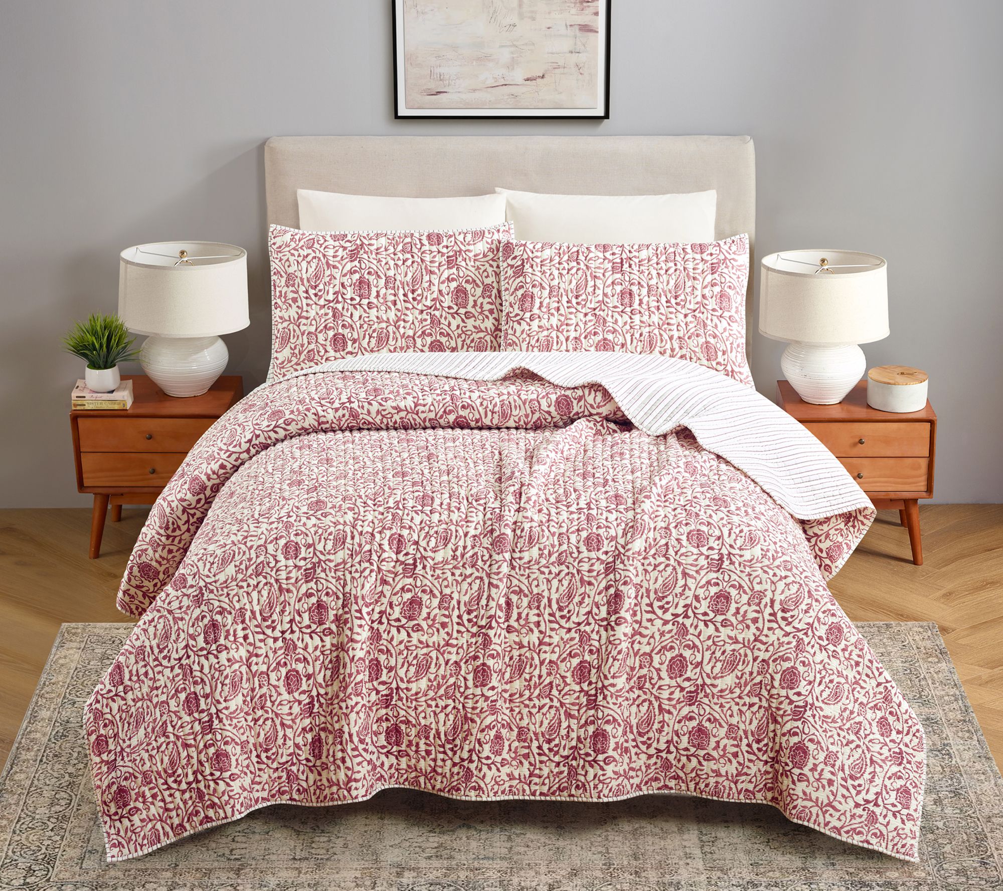 Modern Heirloom Eden Paisley 3-PC King Quilt Set