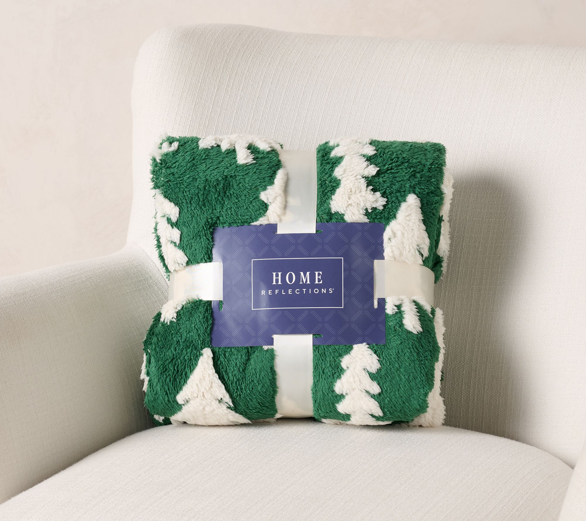Home Reflections Reversible Plush Oversized 60x80 Throw - QVC.com
