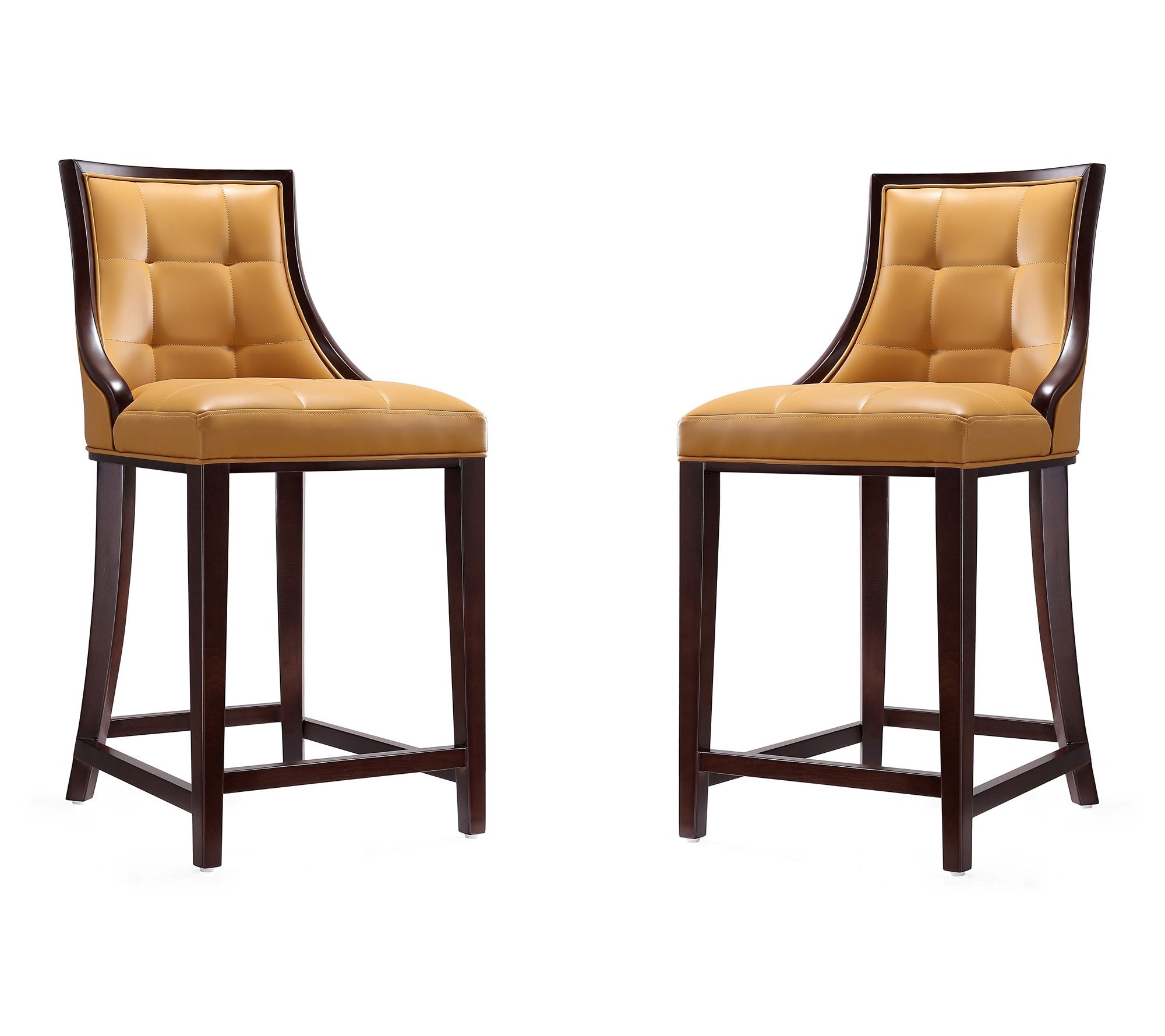 Manhattan Comfort Fifth Avenue Wood Counter Stool - Set of 2