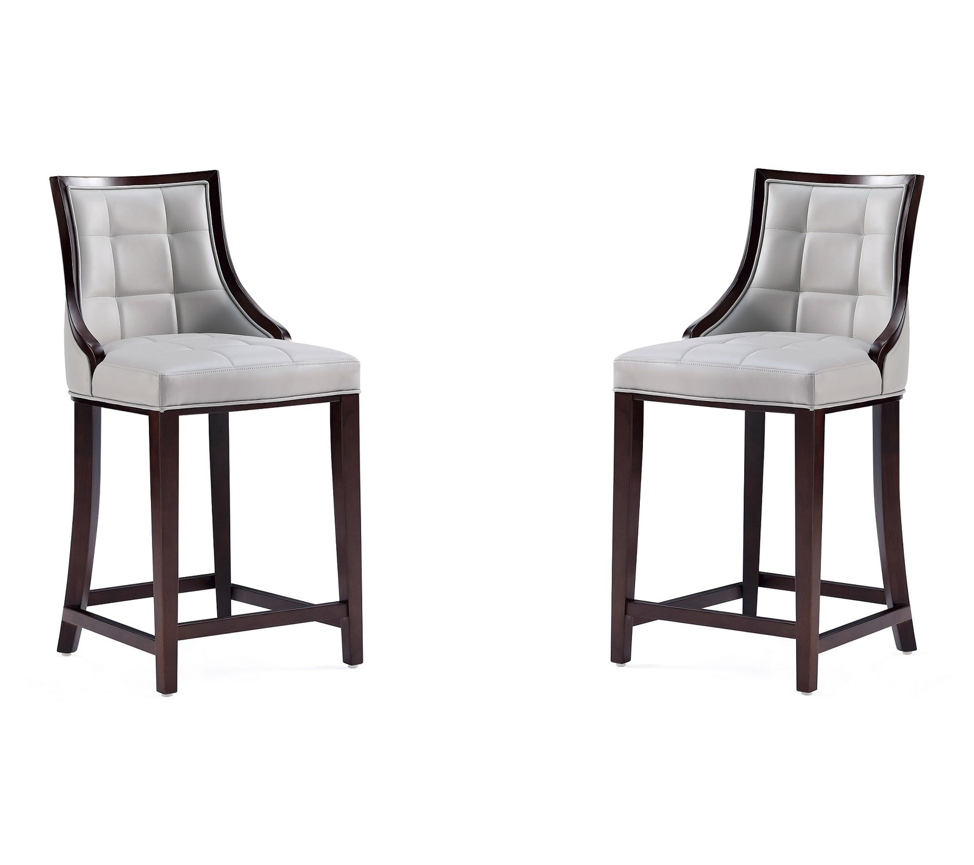 Manhattan Comfort Fifth Avenue Wood Counter Stool - Set of 2
