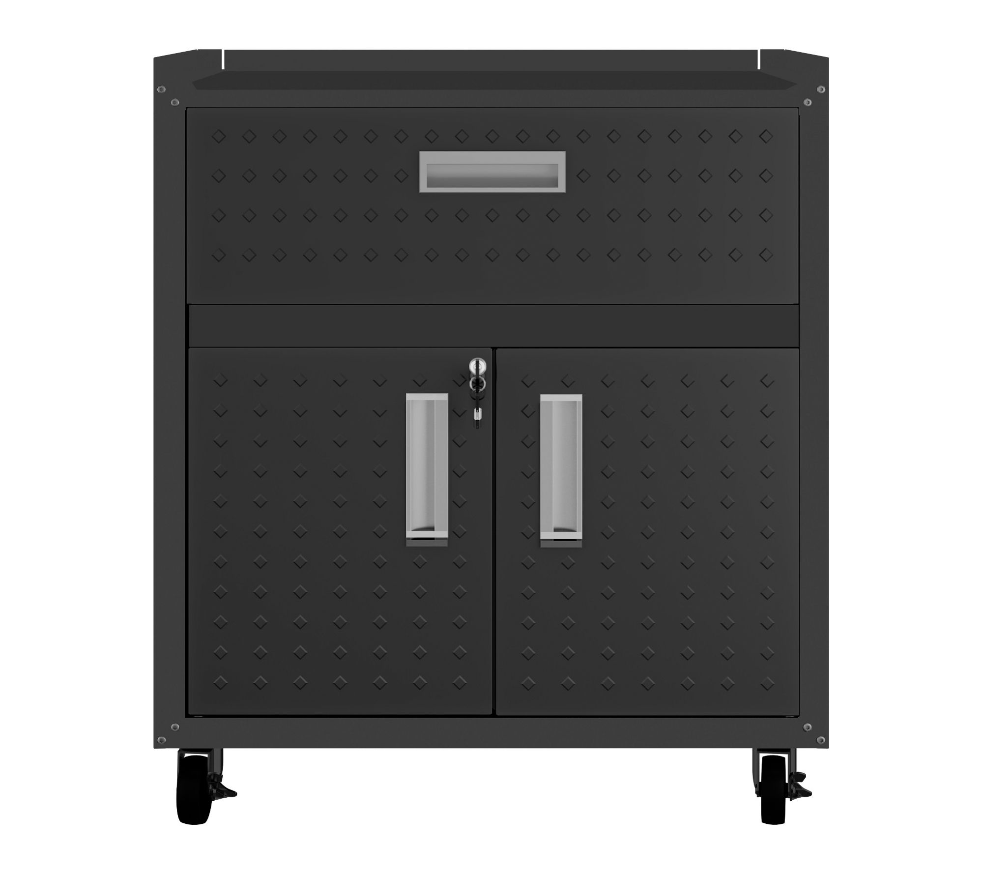 Manhattan Comfort Fortress Mobile Garage Cabinet