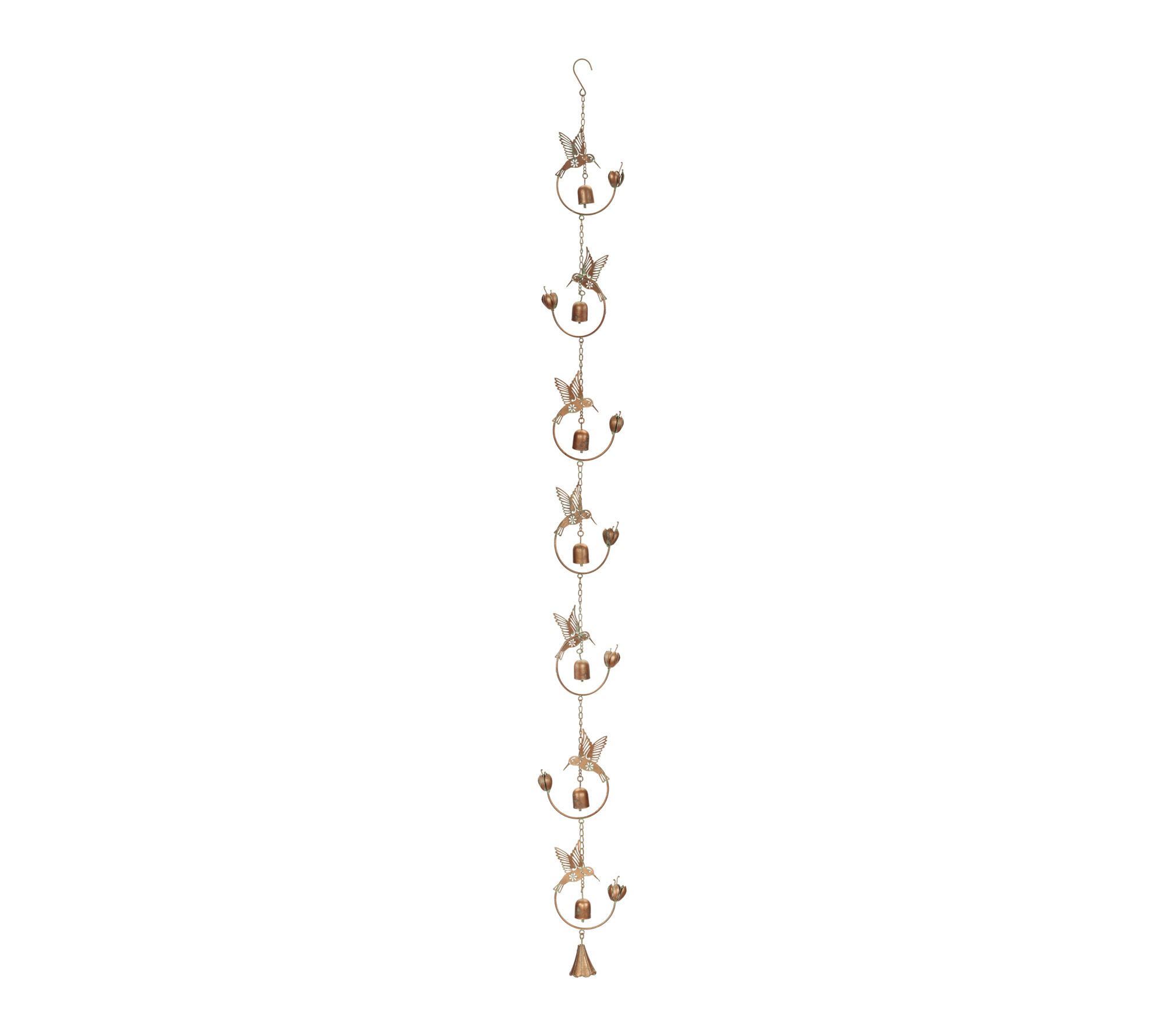 Melrose International Iron Hummingbird and BellRain Chain