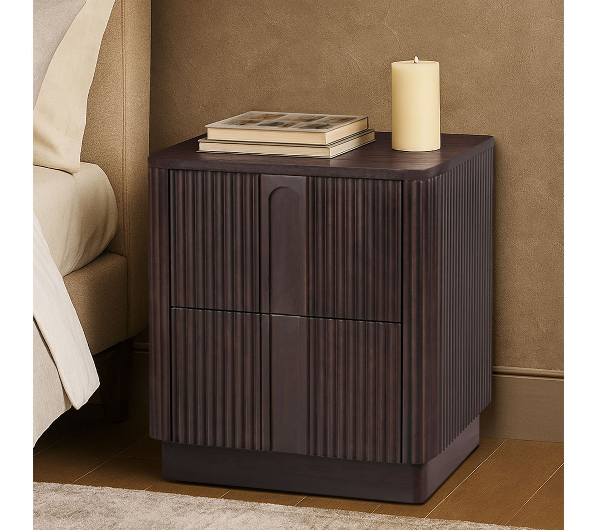 Teamson Home Potomac Nightstand with 2 Push toOpen Drawers