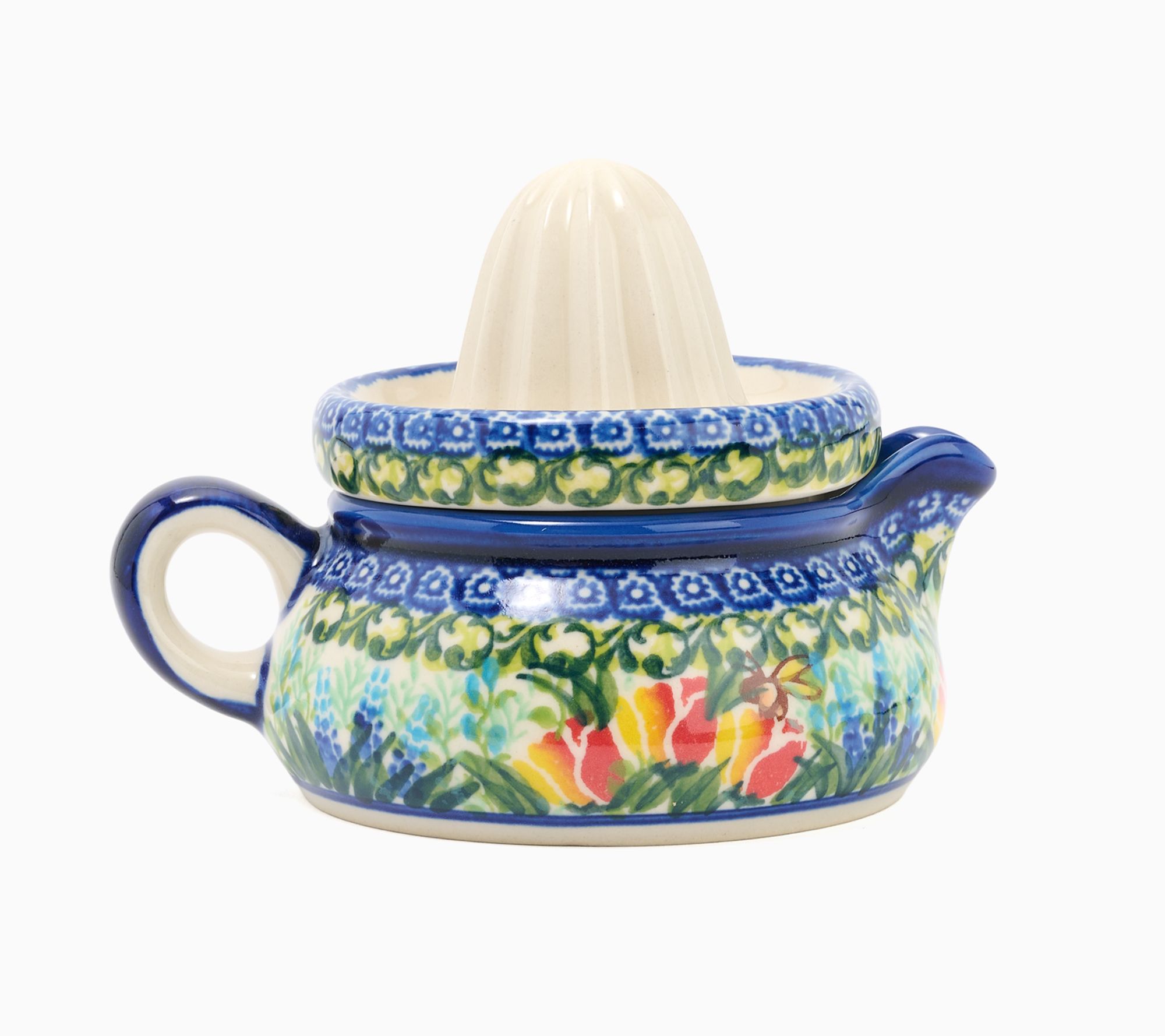 Lidia's Polish Pottery 3/4 Cup Juicer w/ Pour Spout