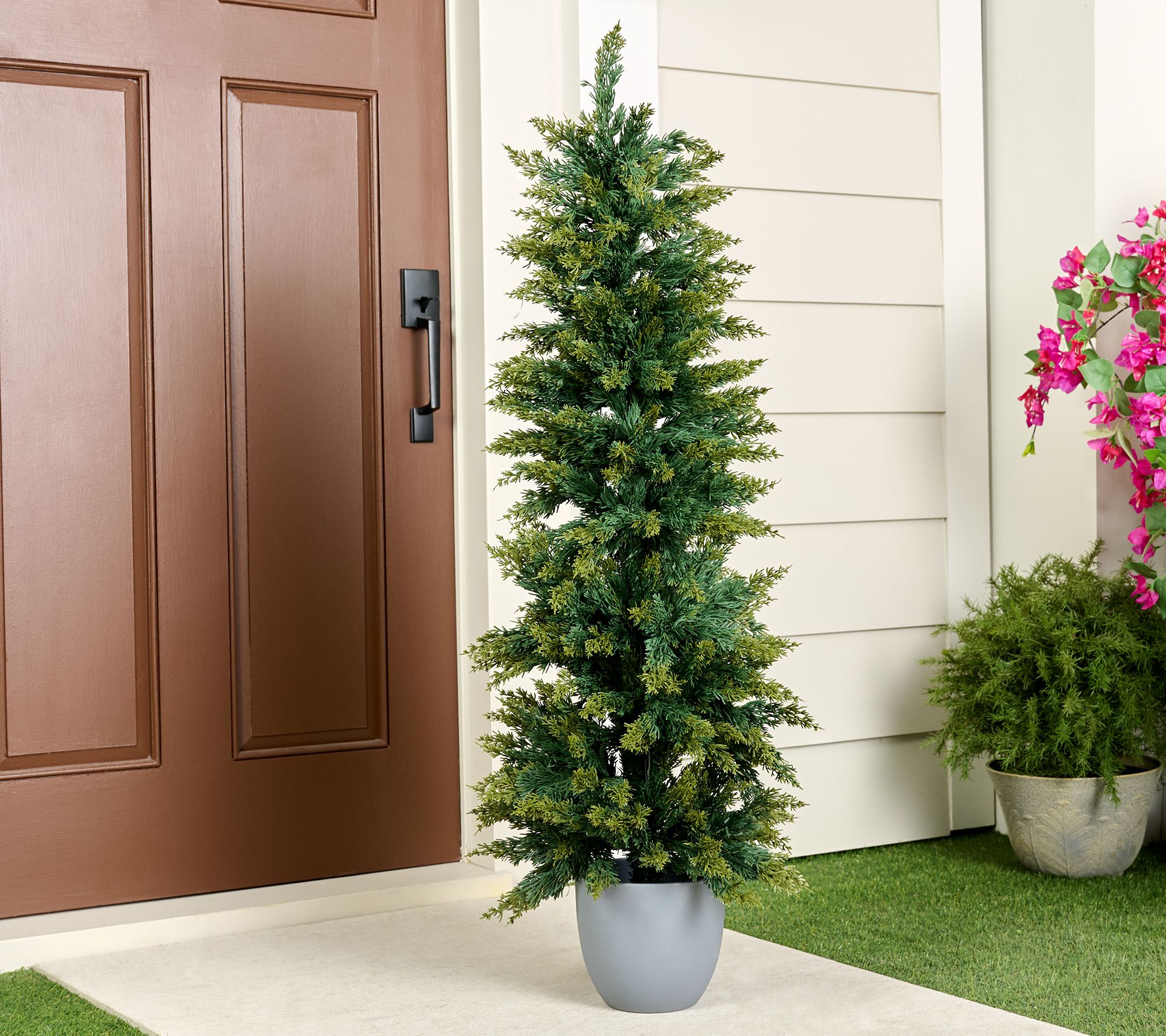 "As Is" Wicker Park 4' Indoor/ Outdoor Juniper Tree with Pot