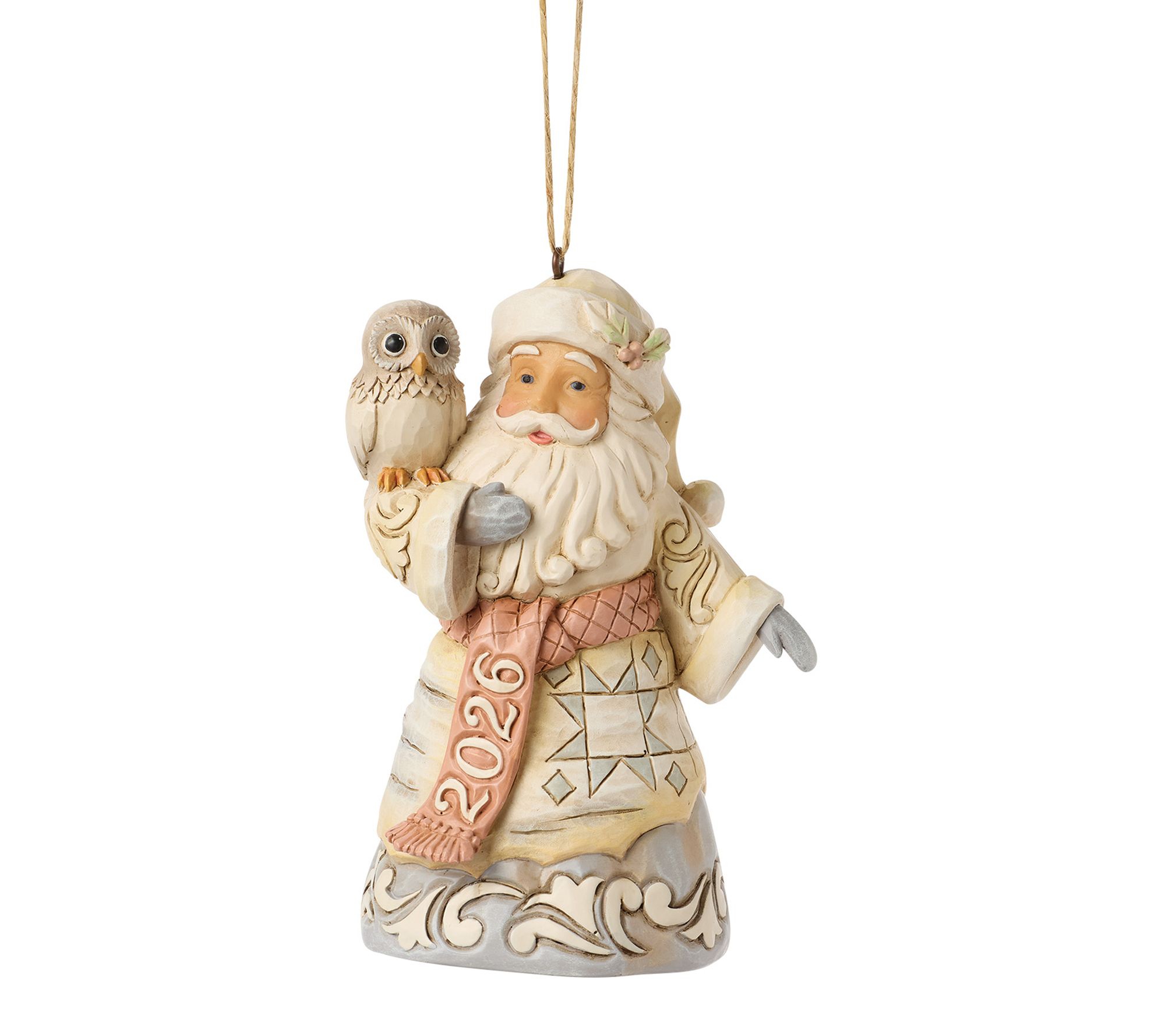 Jim Shore Woodland Dated 2026 Santa Hanging Ornament - QVC.com