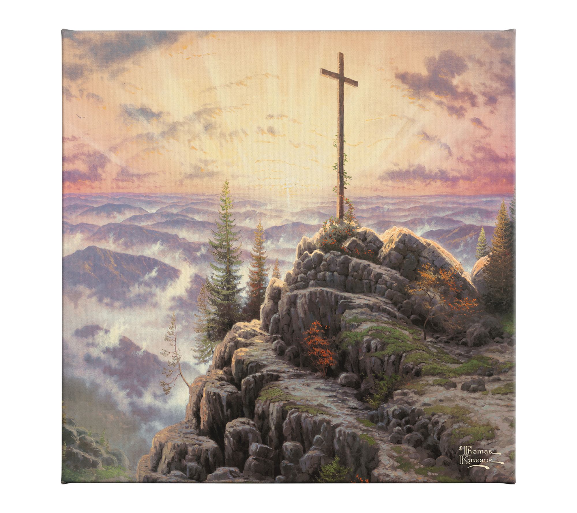 Thomas Kinkade Sunrise 14x14 Gallery Wrap