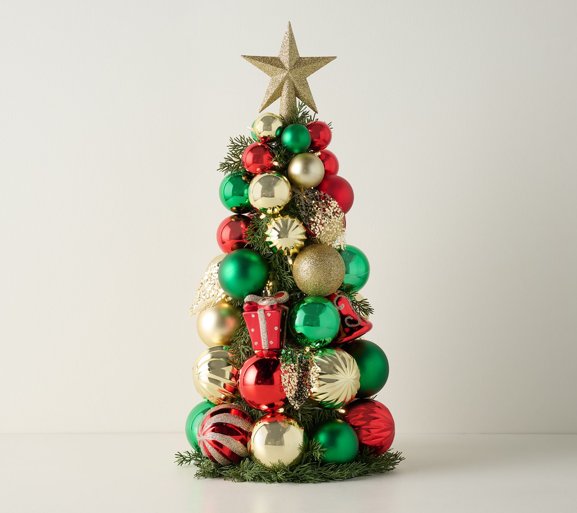 "As Is" Kringle Express 23" Lit Shatterproof Ornament Tree