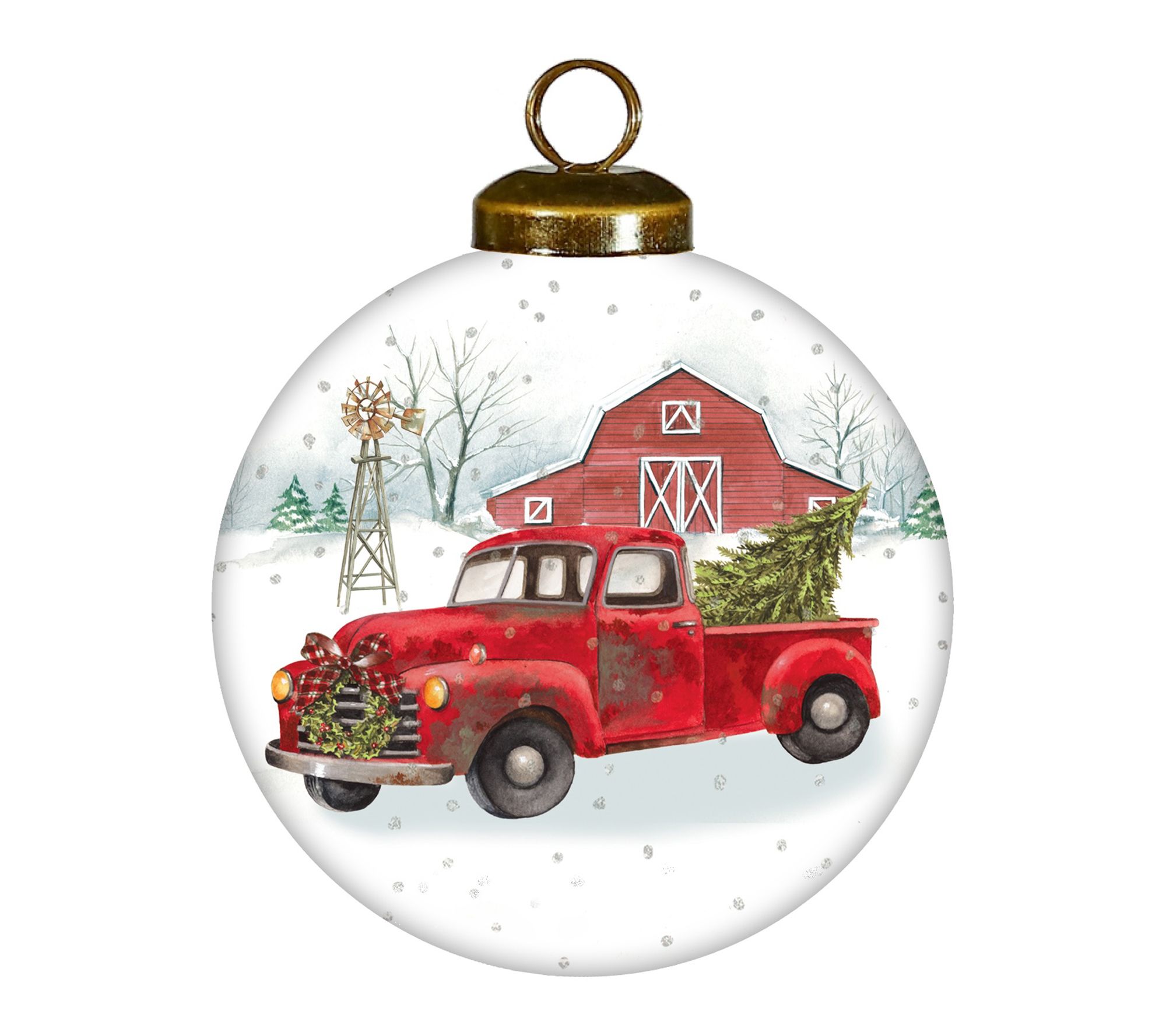Inner Beauty Gifts 3 inch Christmas on the Farm Ornament