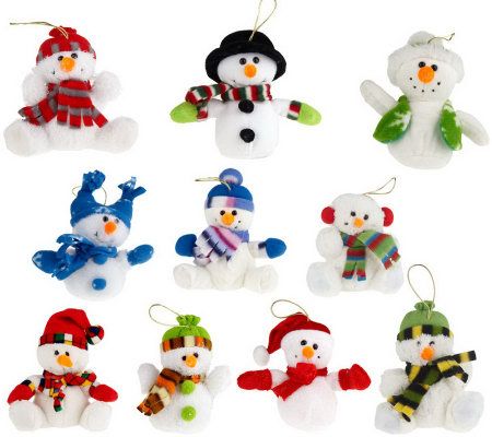 mini plush snowman