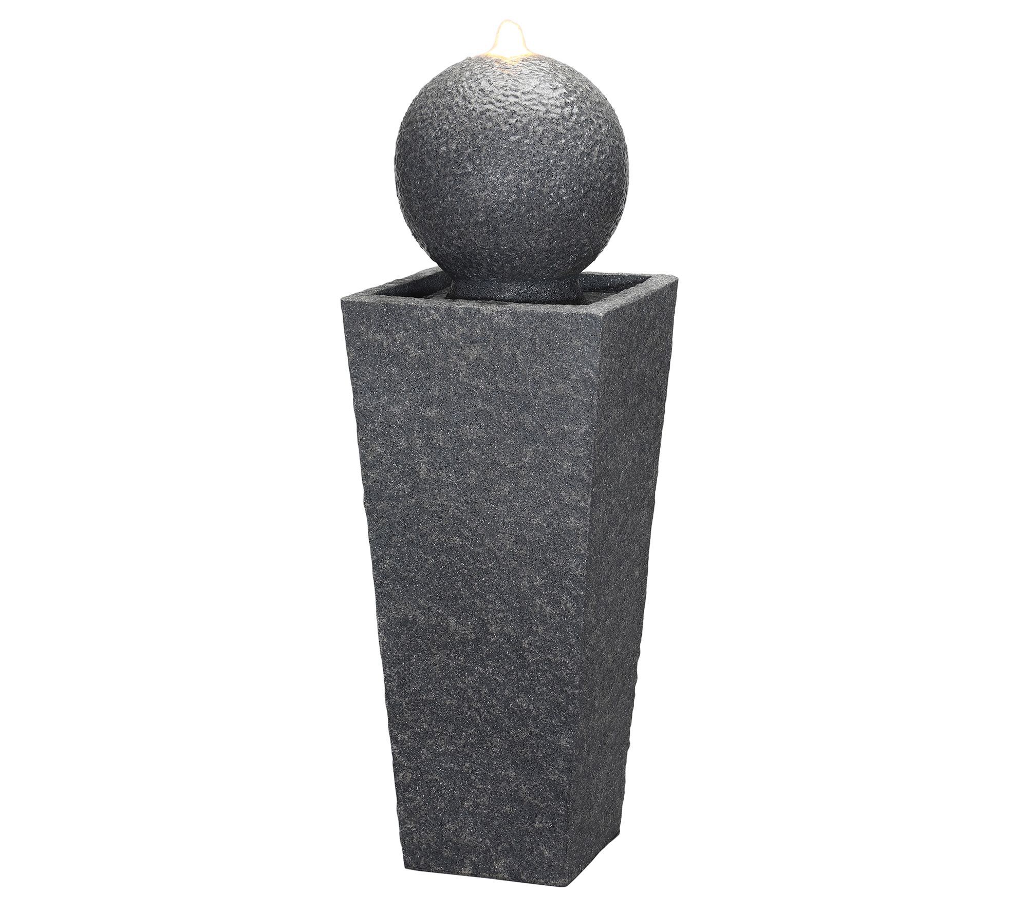 Glitzhome Au Courant LED Lighted Garden Fountaiwith Pump