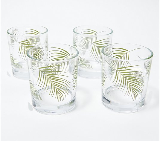 Temp-tations Set of (4) 10oz Glass Juice Glasses