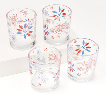 Temp-tations Set of (4) 10oz Glass Juice Glasses - H257196
