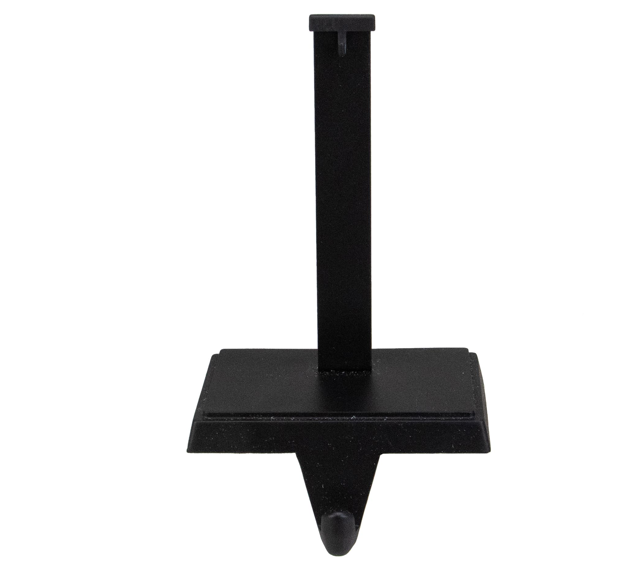 Northlight 6.75" Black Stocking Holder with Ornment Hanger